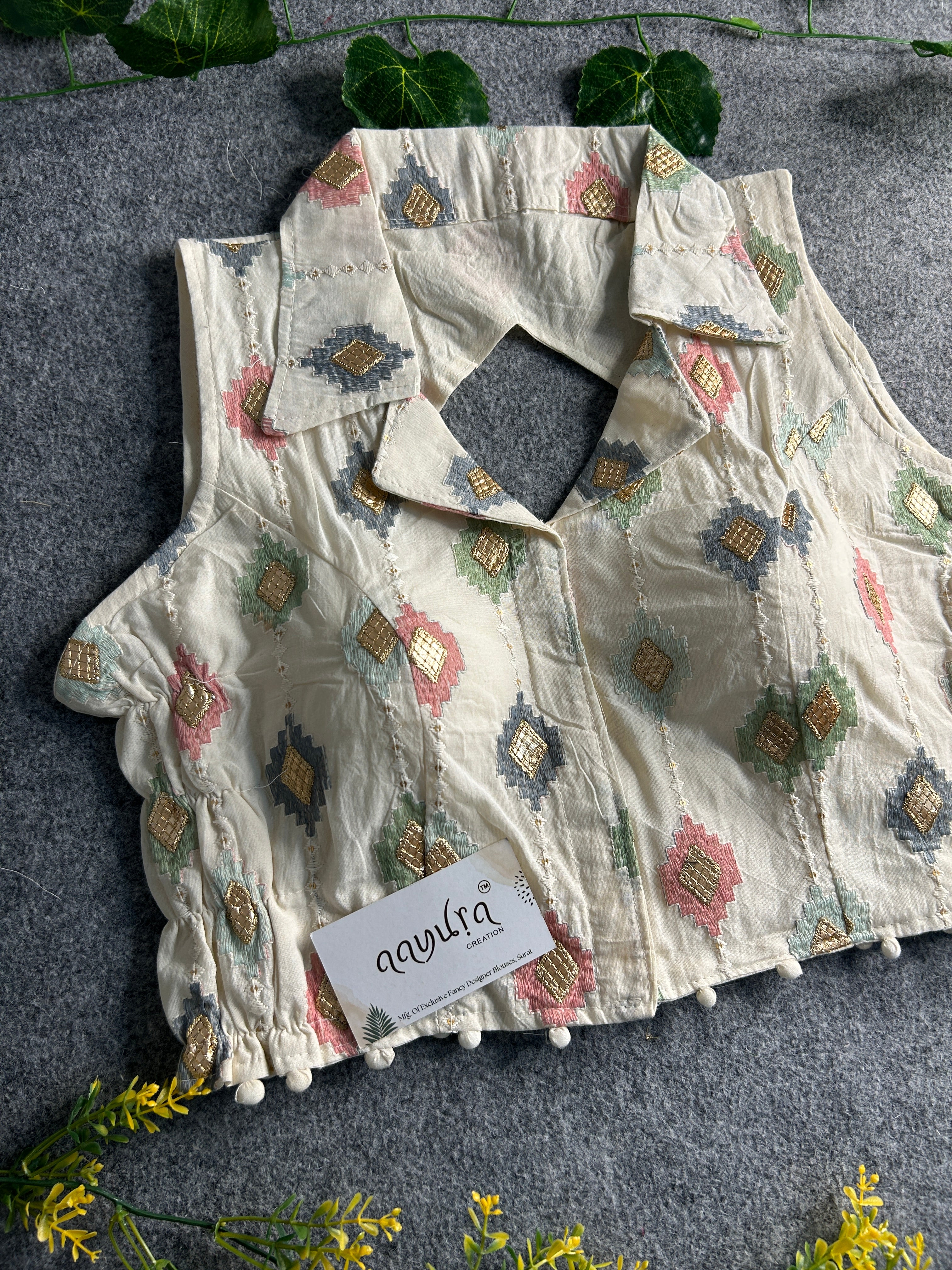 Khadi Stretchable Blouse