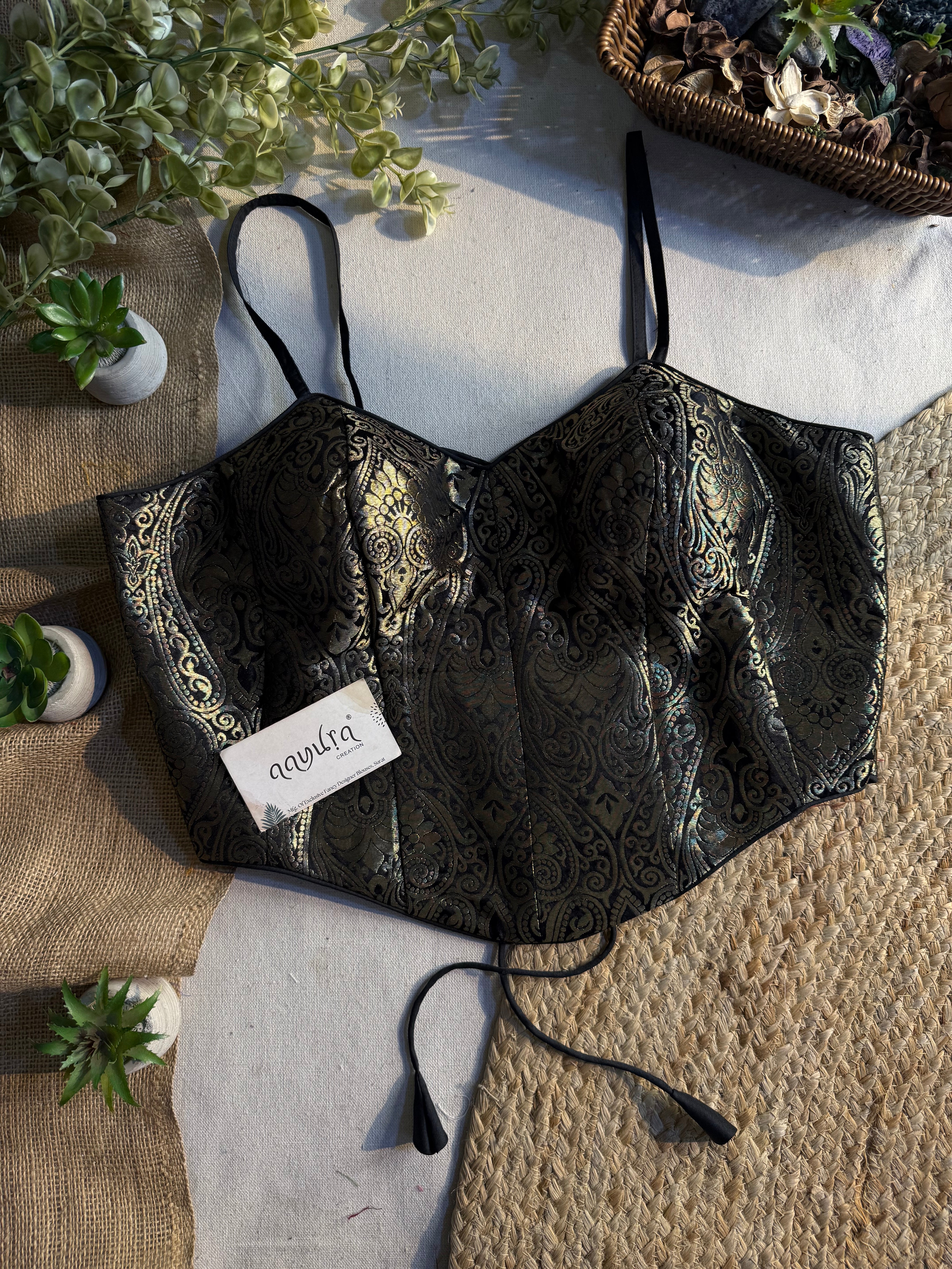 Banarasi Backless Blouse