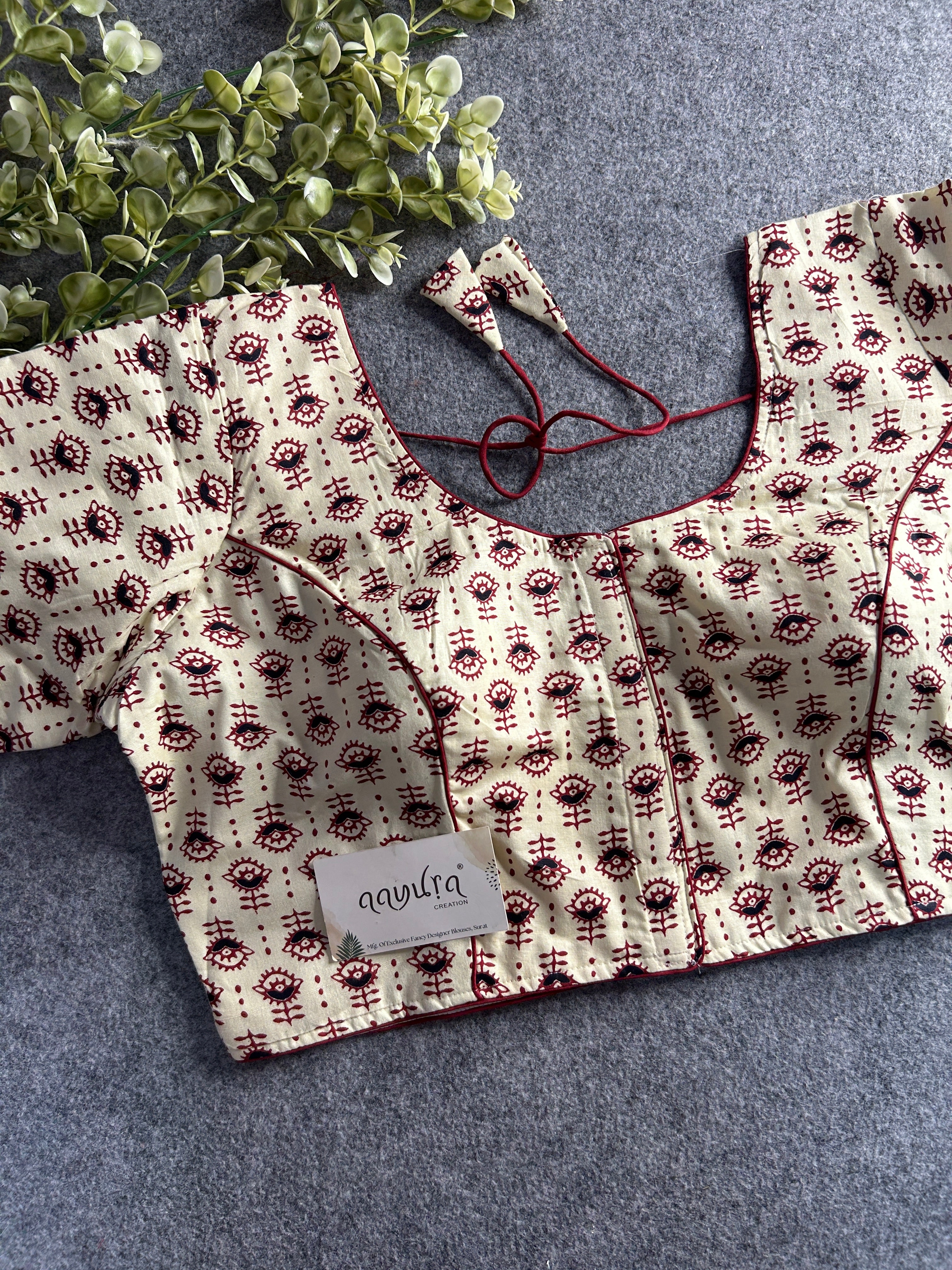 Plus Size Cotton Blouse