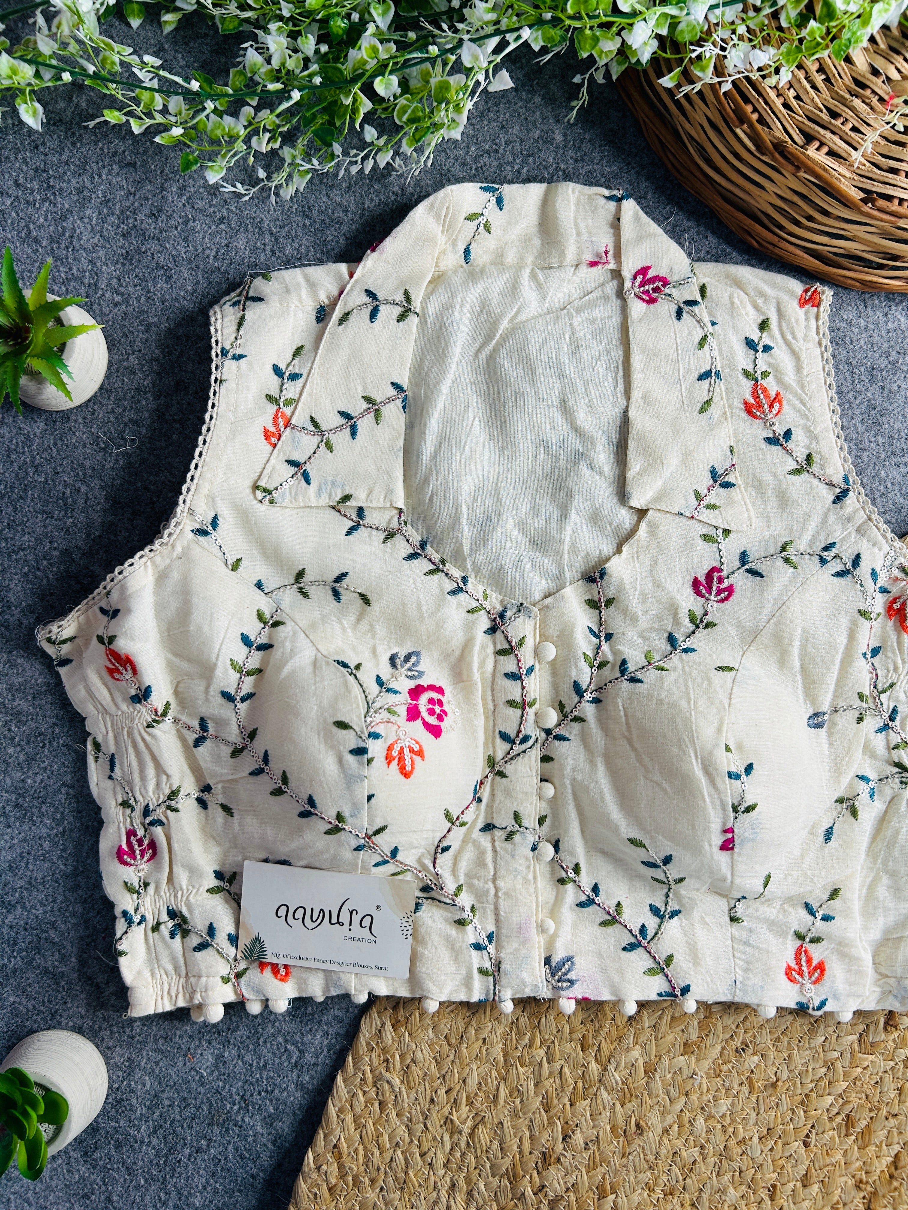 Khadi Stretchable Blouse