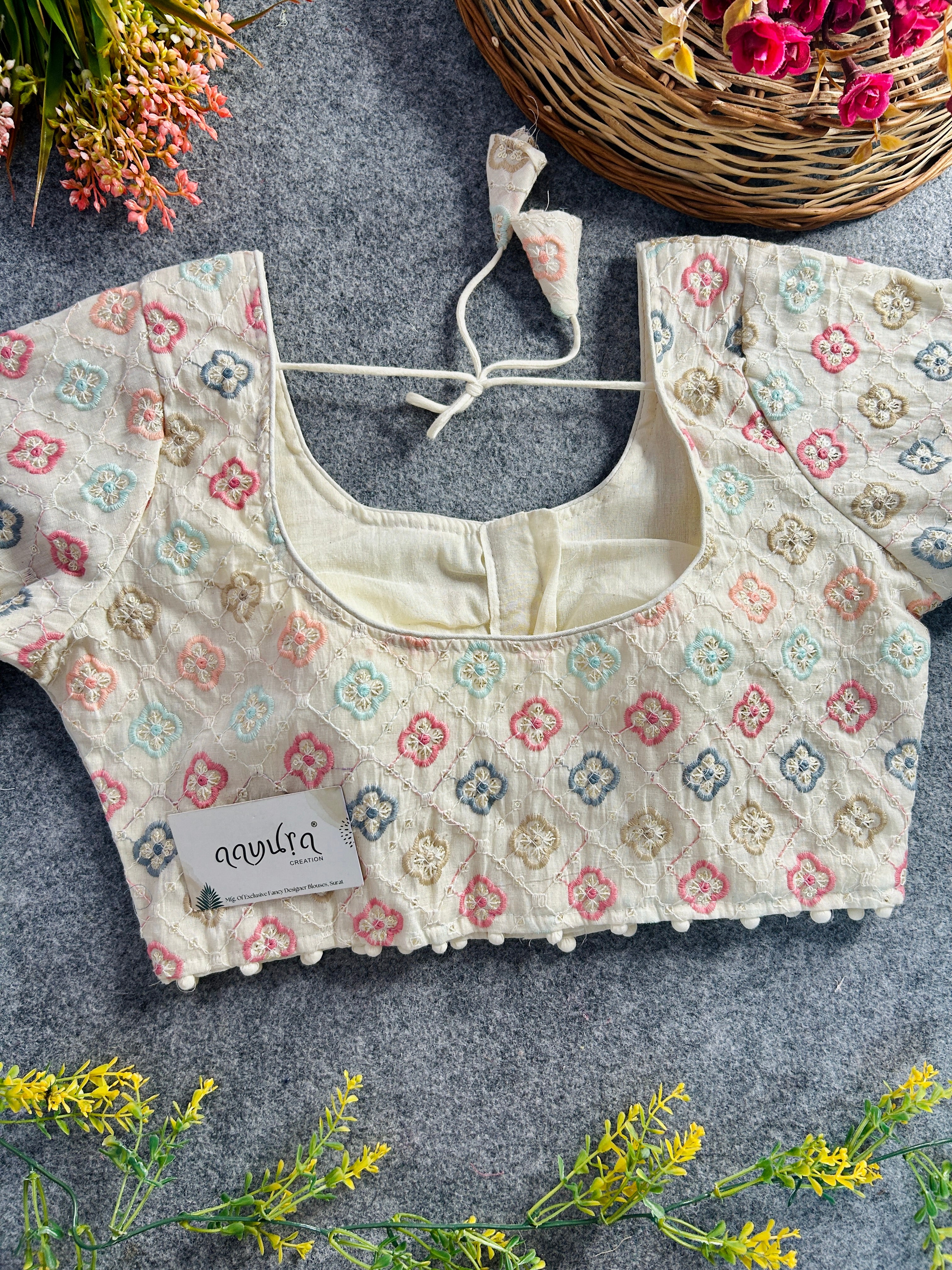 Threaded Heritage Khadi Blouse