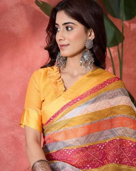 Bandhej Royale – Zari Weaving Saree