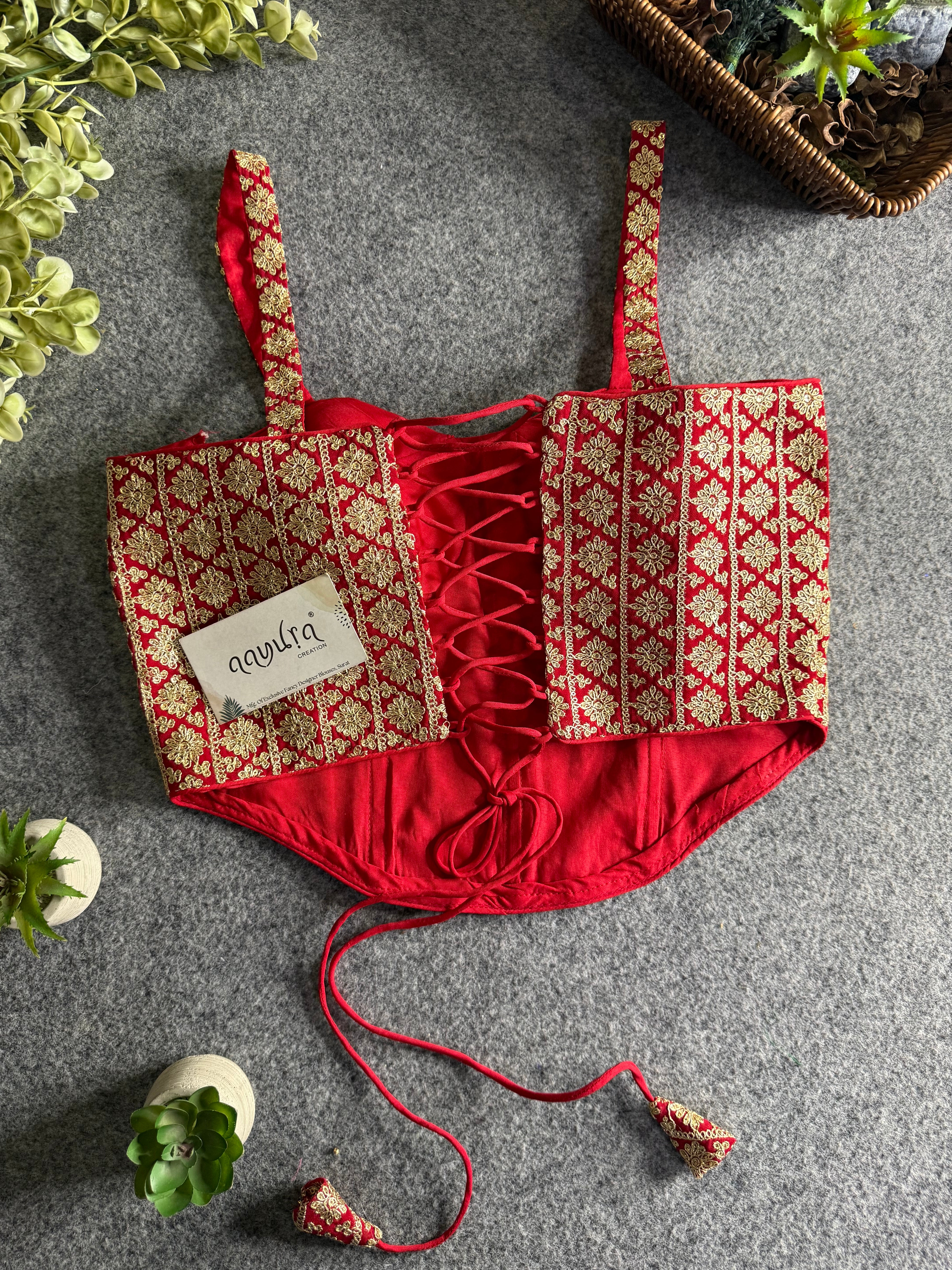 Zaira Georgette Backless Blouse