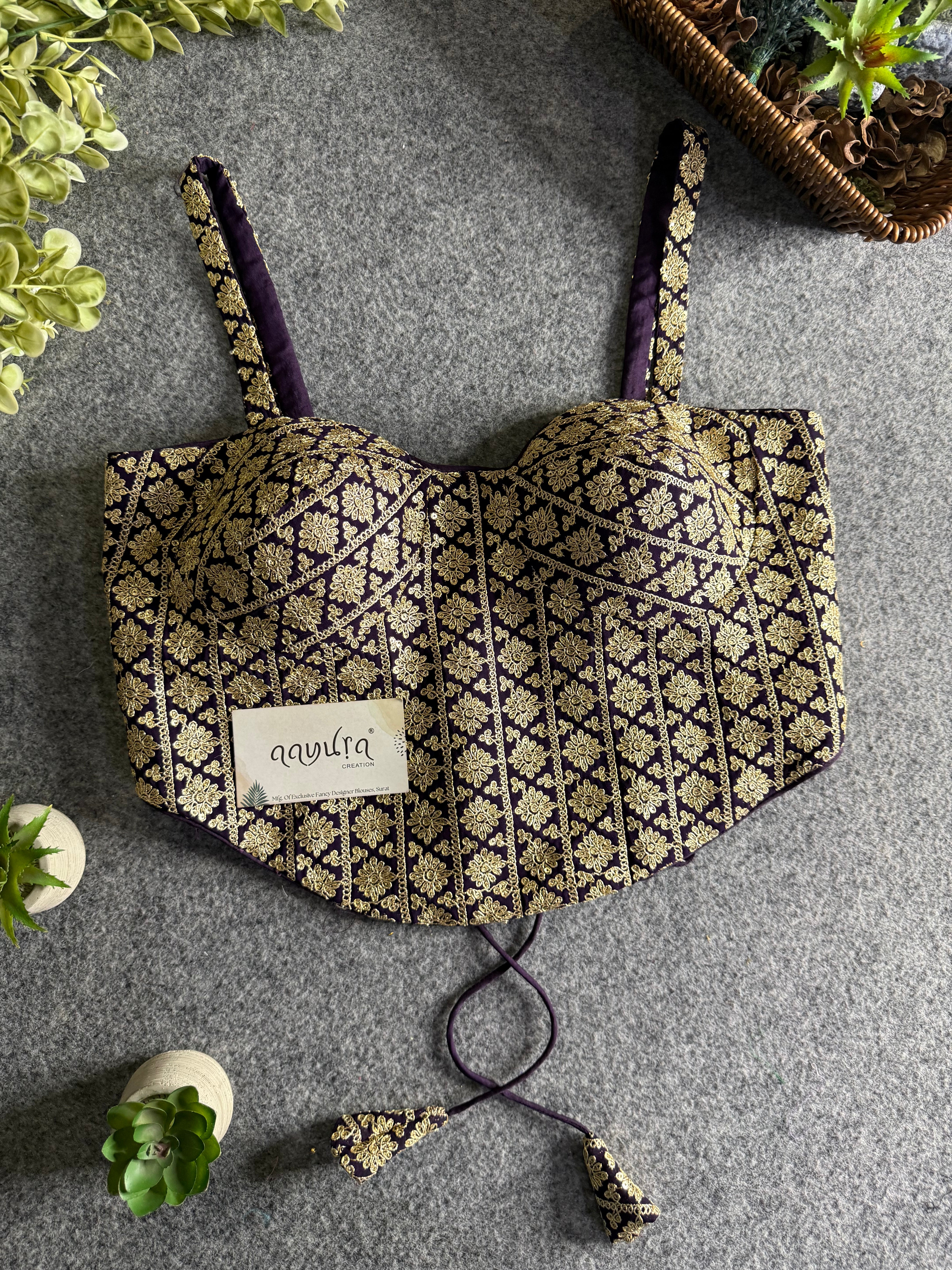 Zaira Georgette Backless Blouse