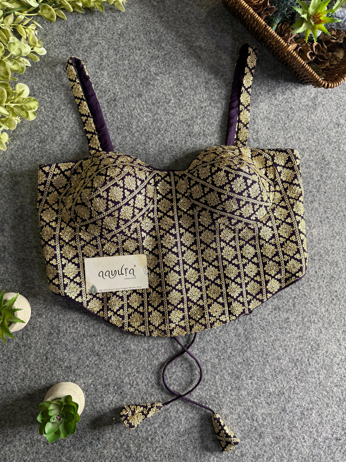 Zaira Georgette Backless Blouse