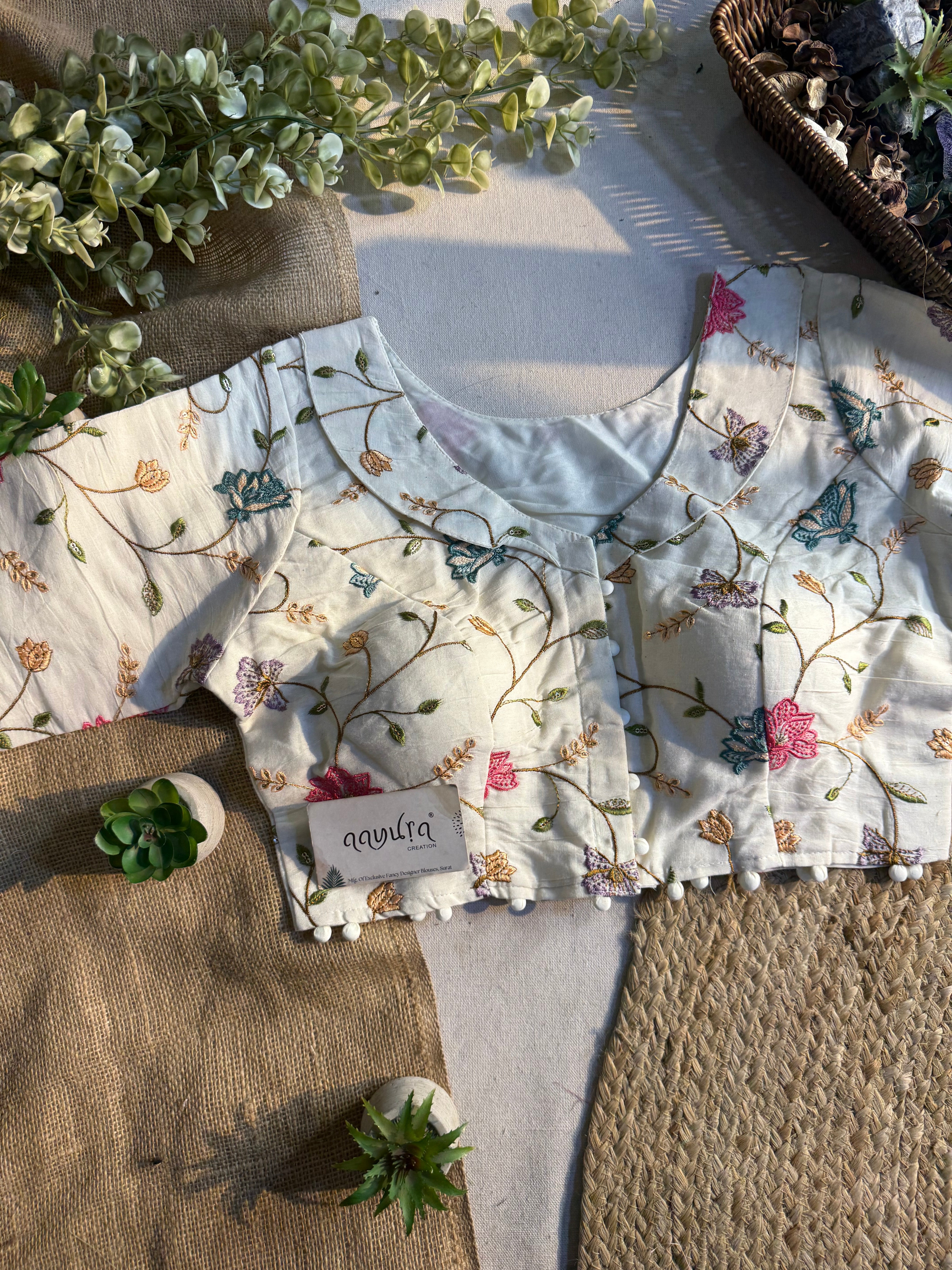Cotton Coller Blouse