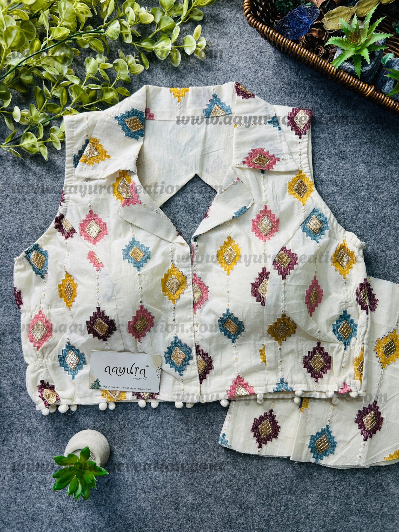 Khadi Stretchable Blouse
