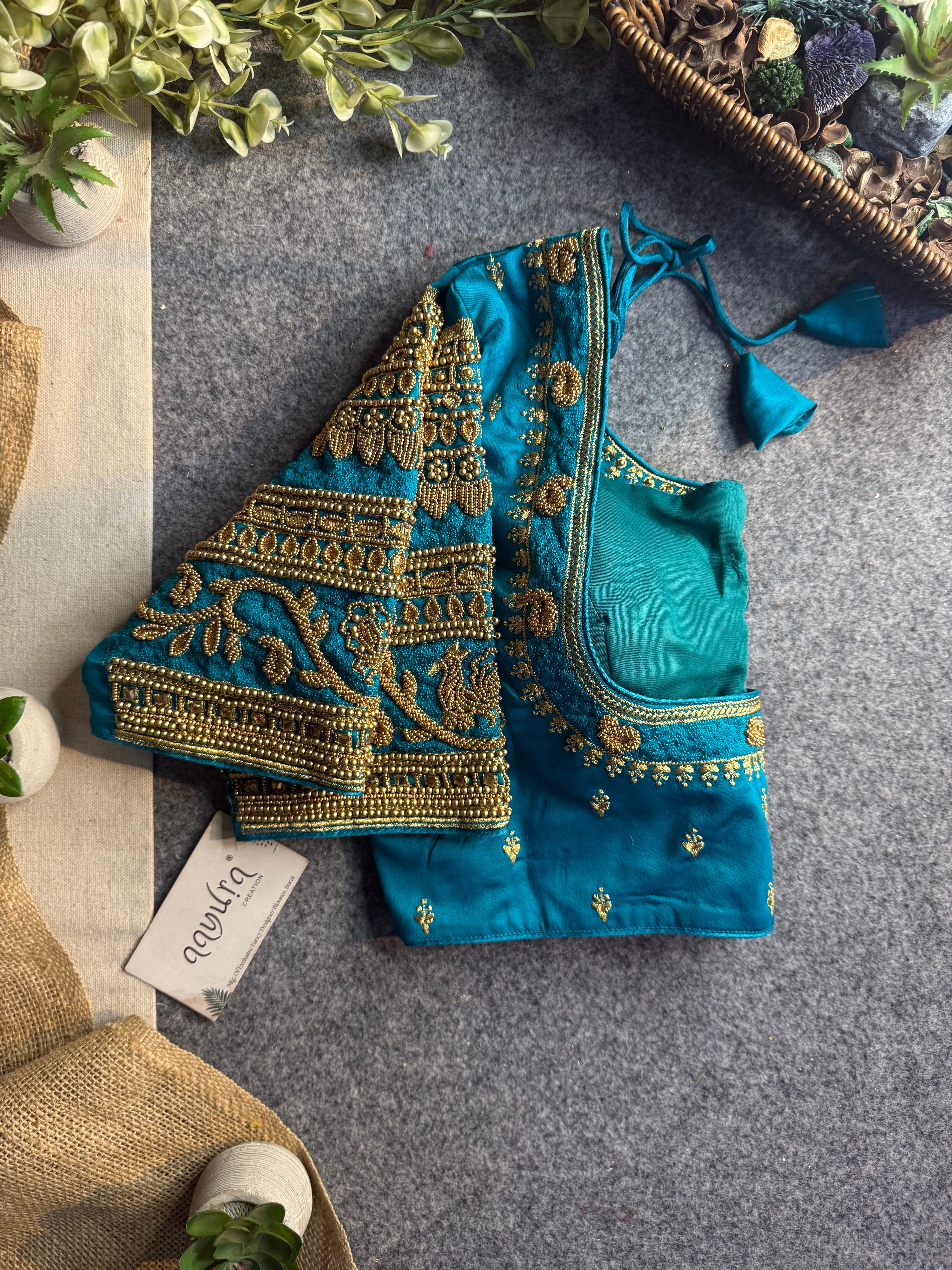Rajwada Aari Jari Silk Blouse