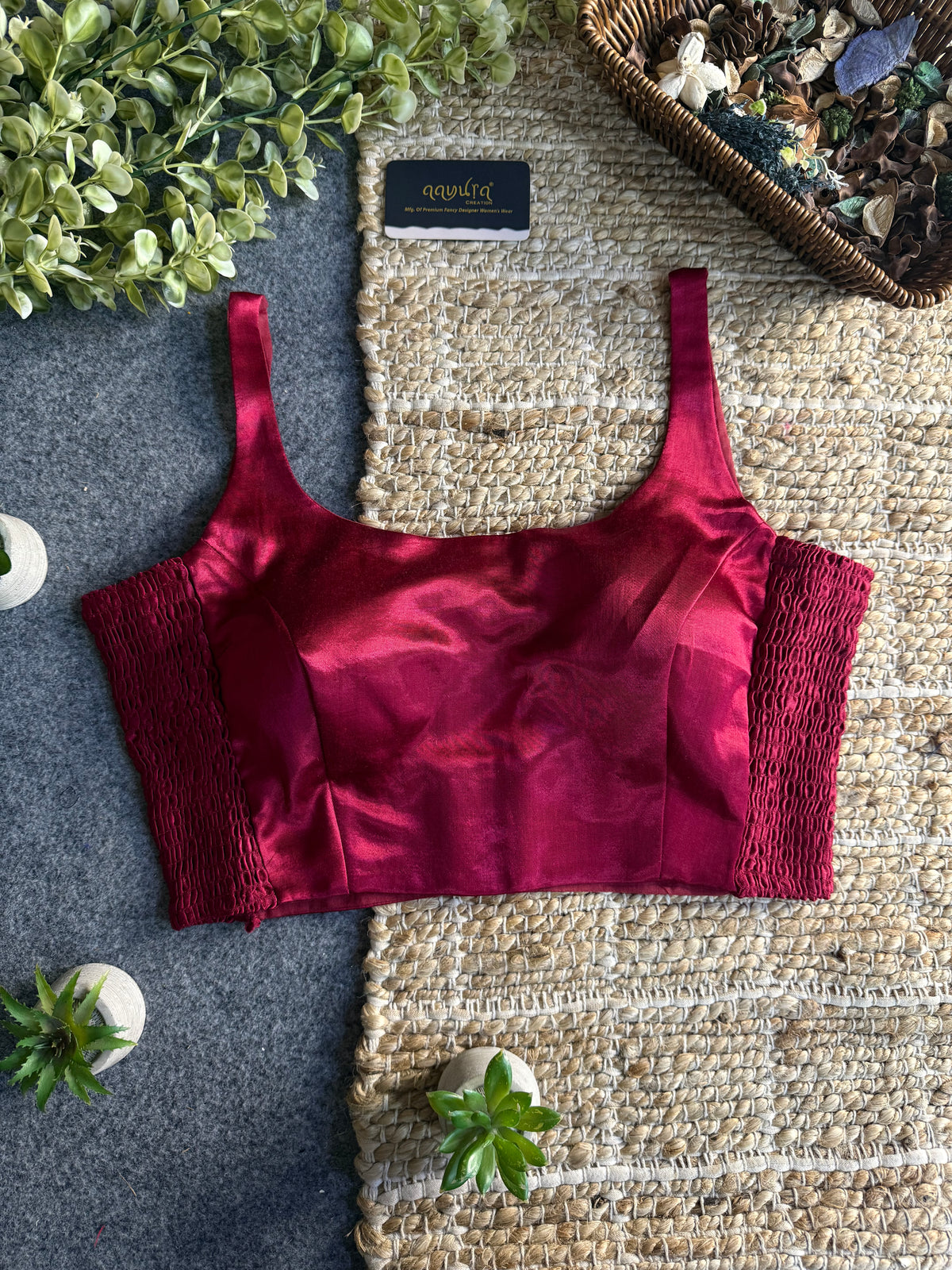 Luxe Gajji Silk Stretch Blouse