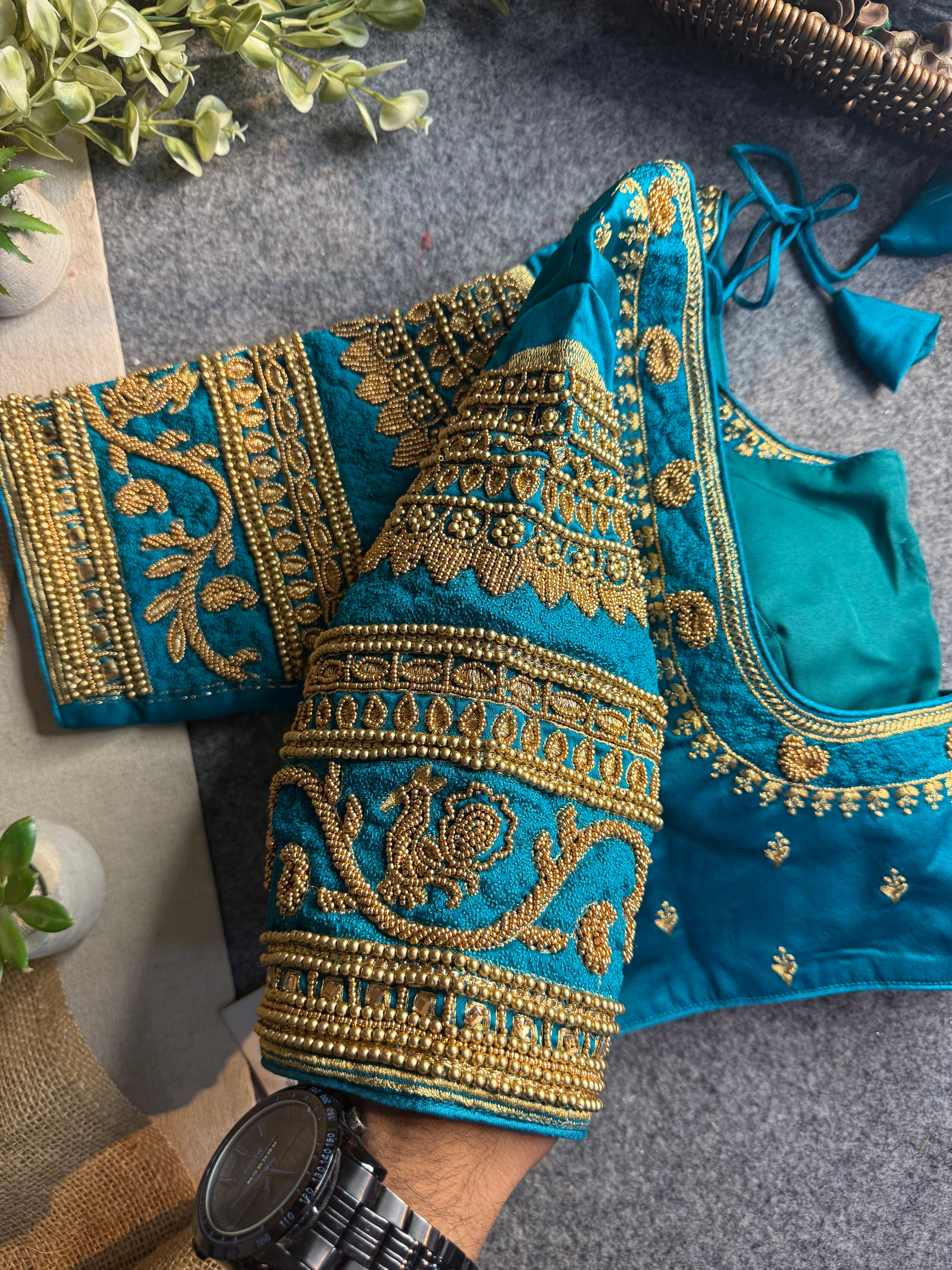 Rajwada Aari Jari Silk Blouse