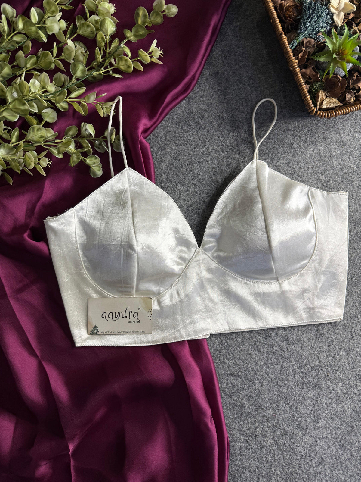 Midnight Bloom Satin