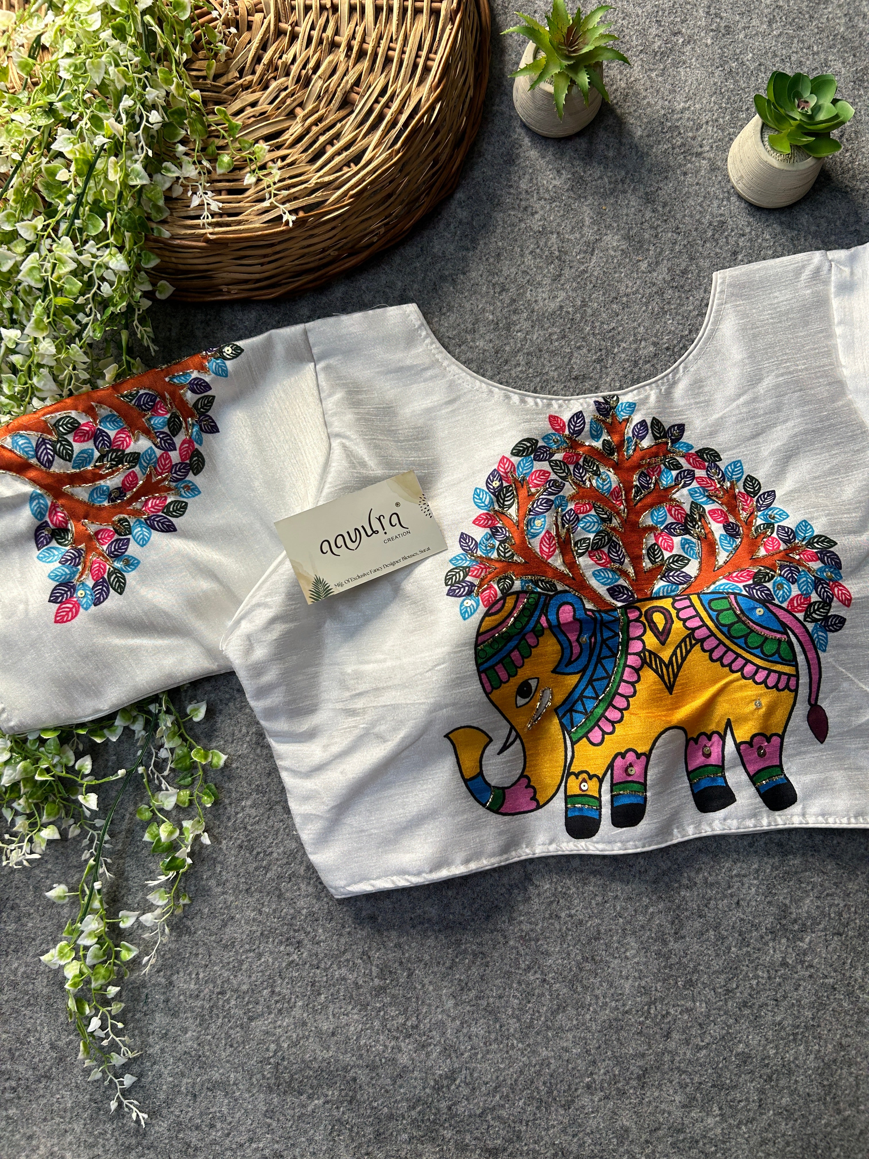 Elephant Print Blouse