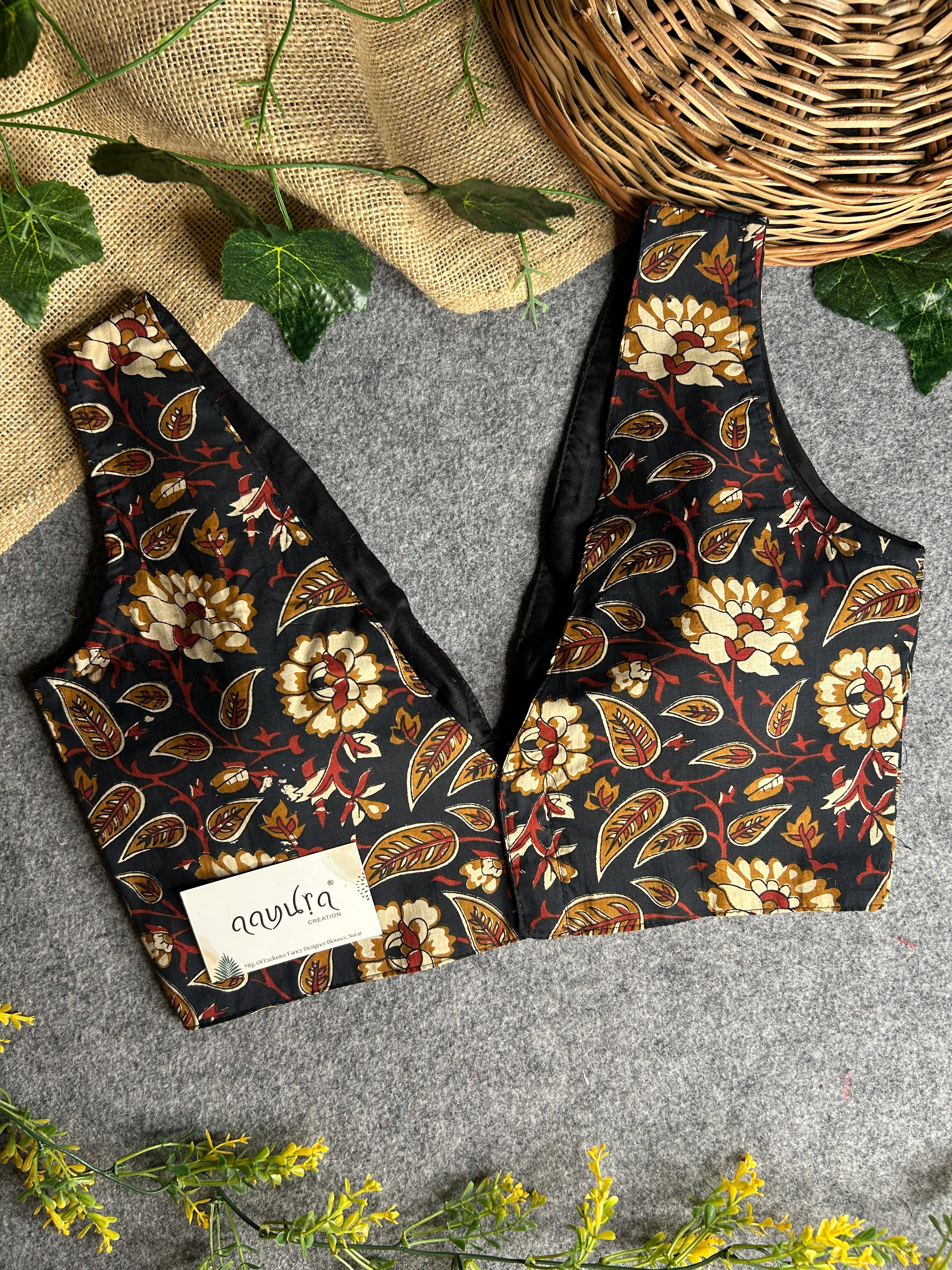 Ajrakh V Neck
