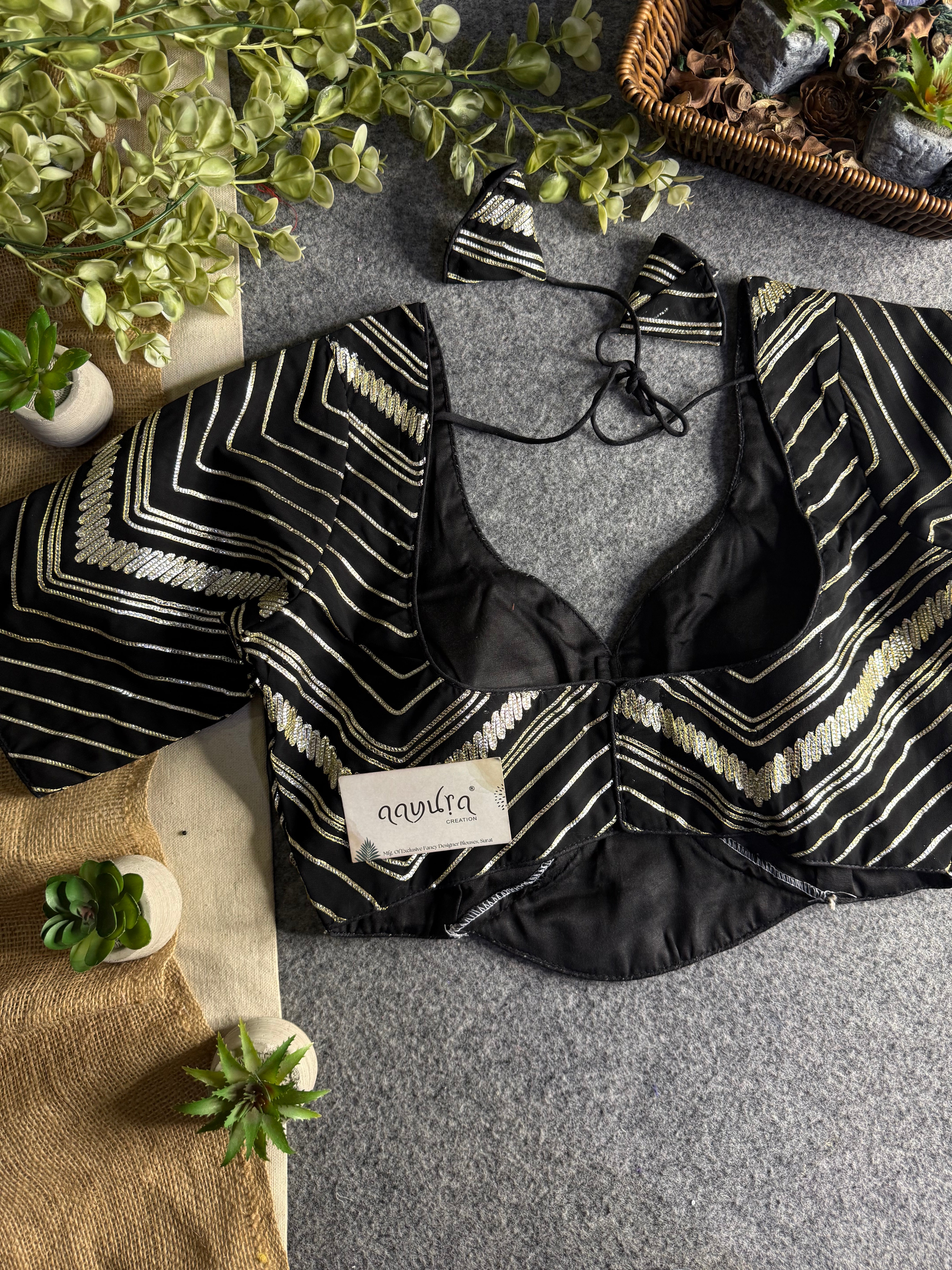 Royal Georgette Gota Patti Blouse