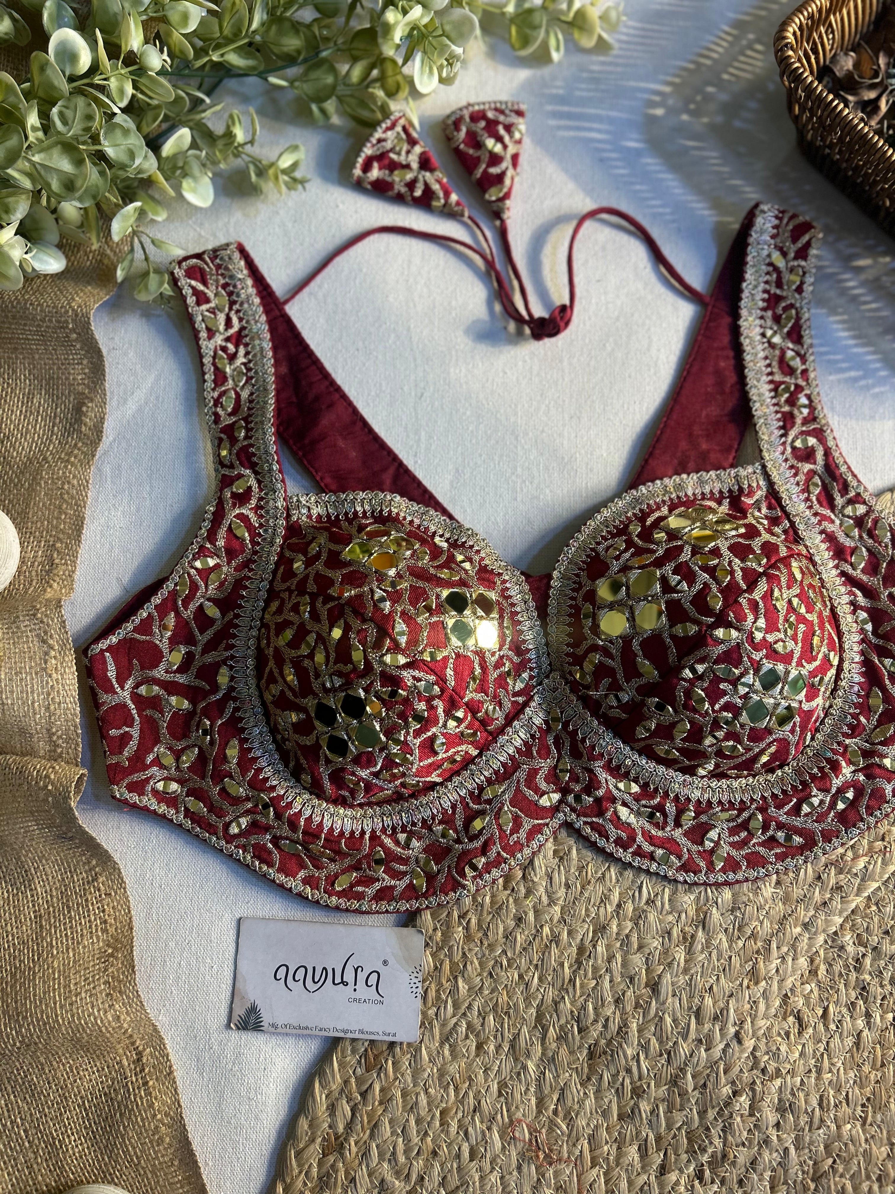 Gulnaar Mirror Designer Blouse