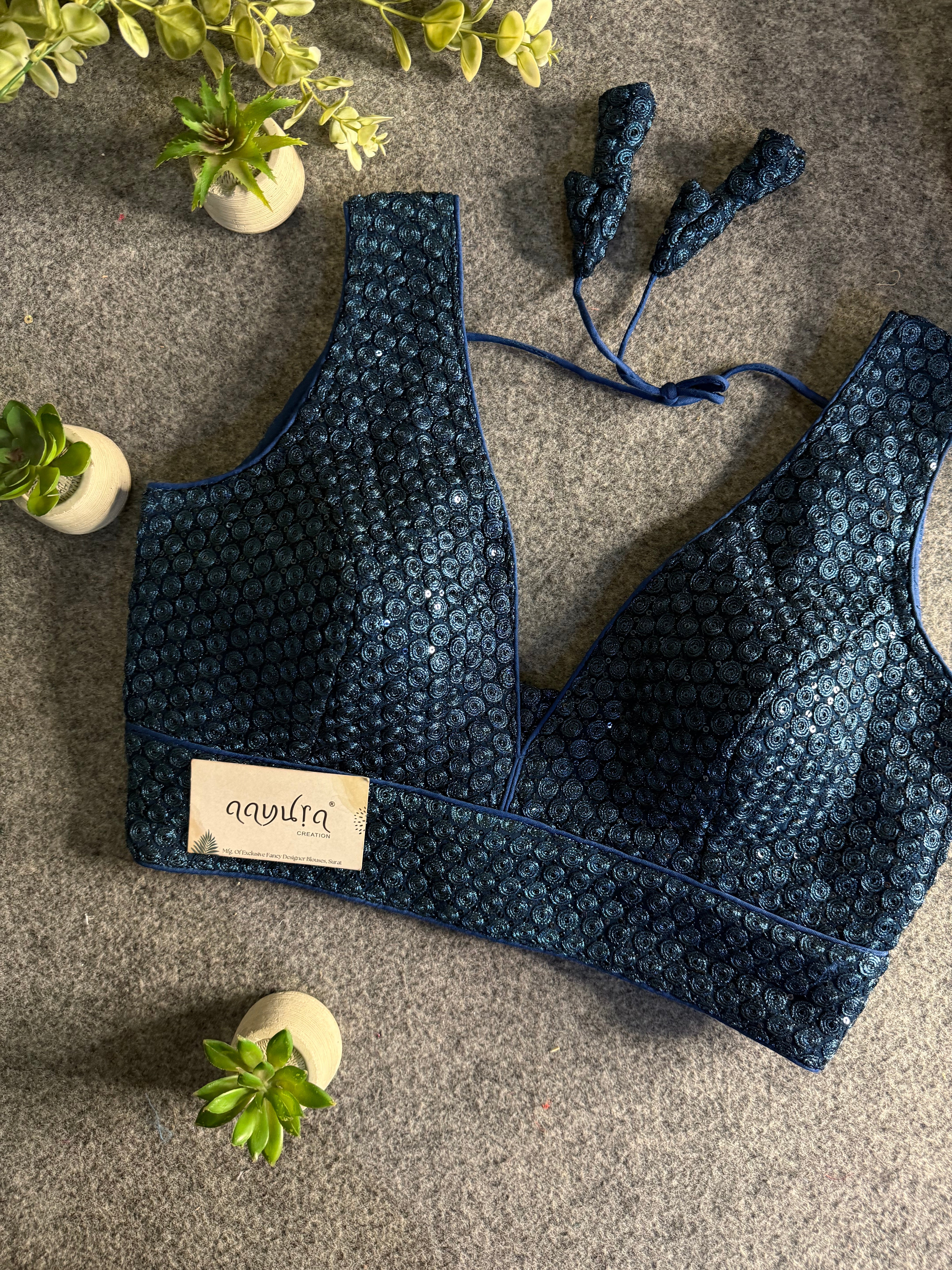 Divine Sequence Partywear Blouse