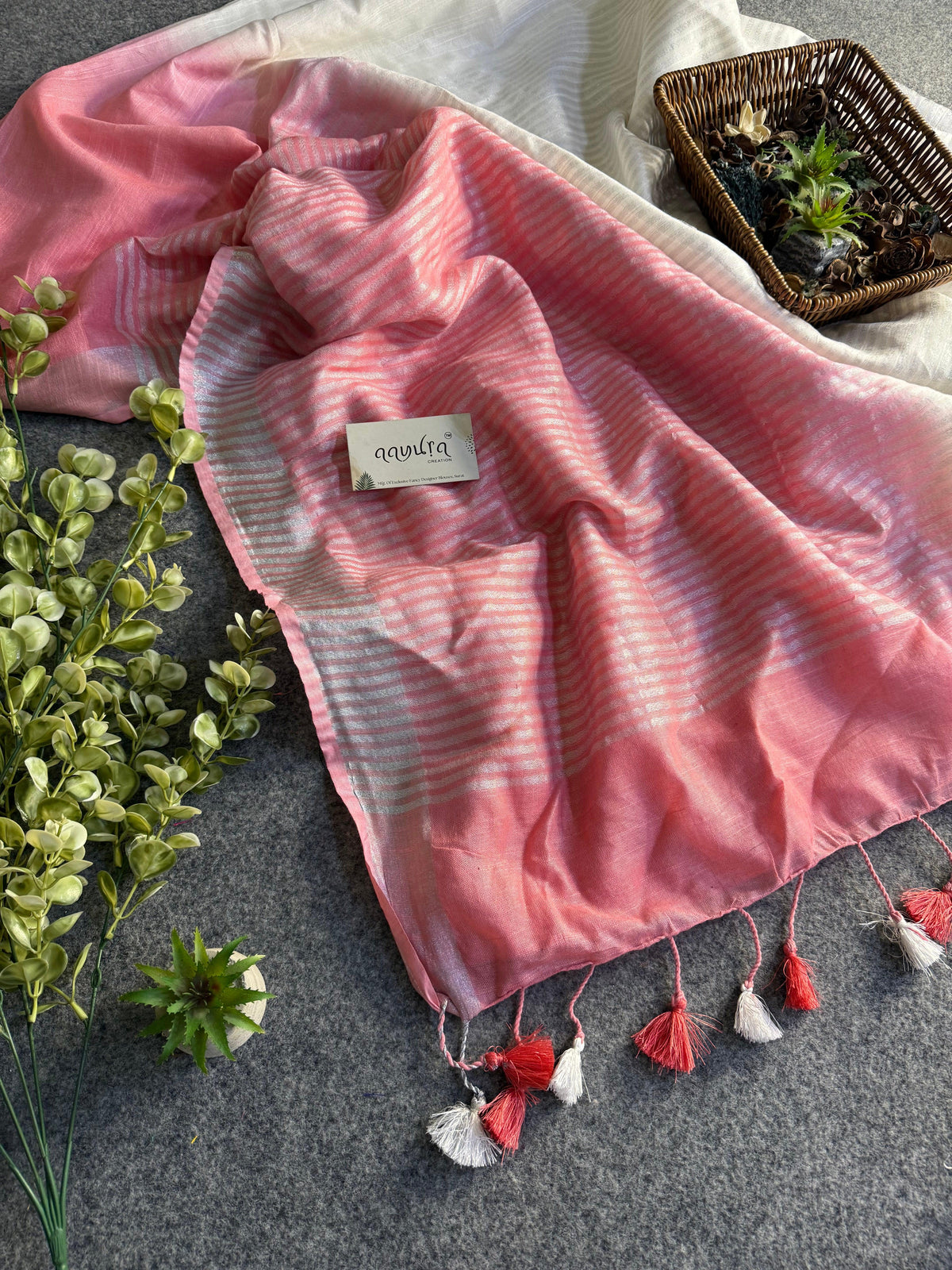 Linen Duo Saree