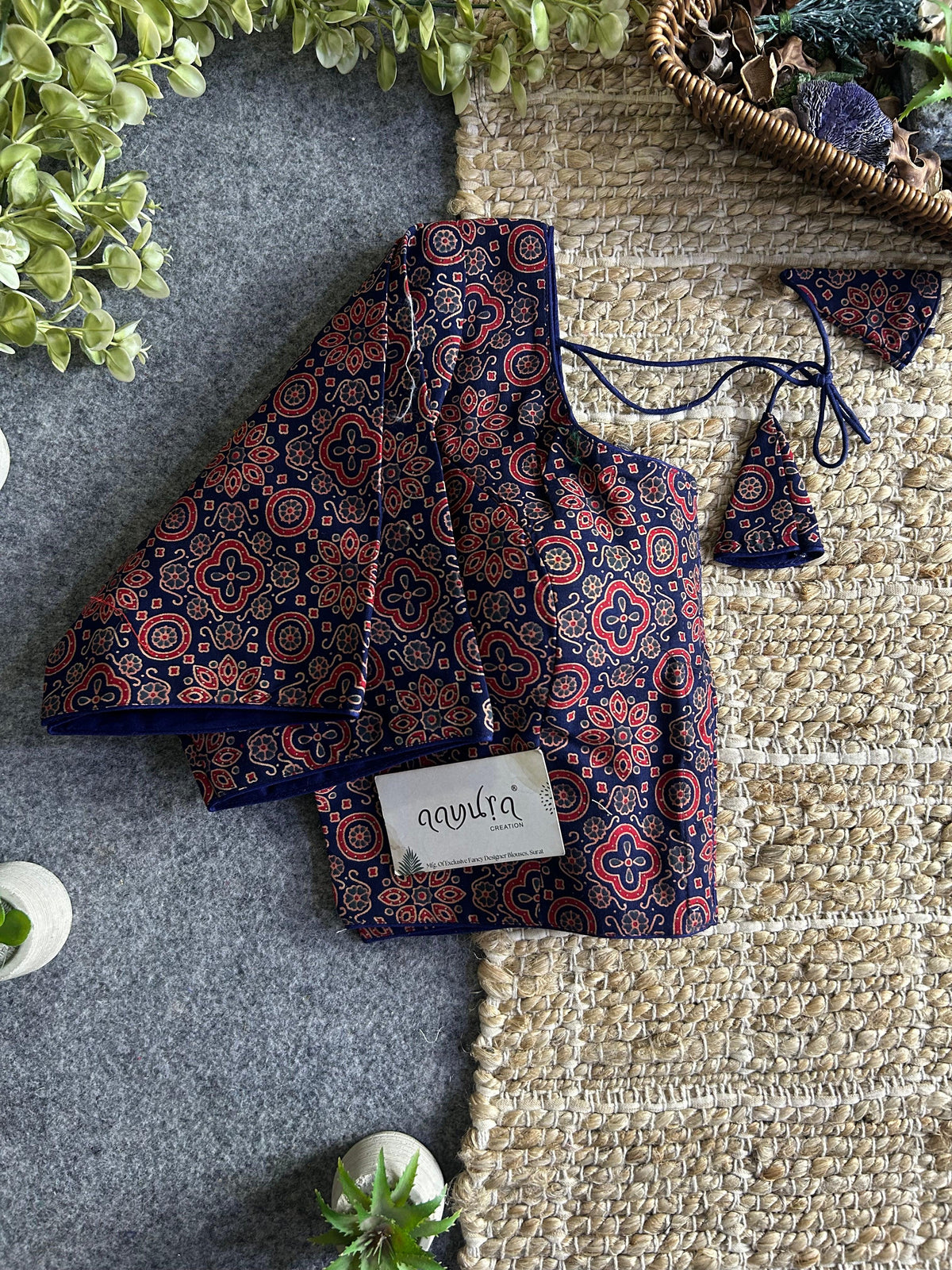 Cotton Front Open Blouse