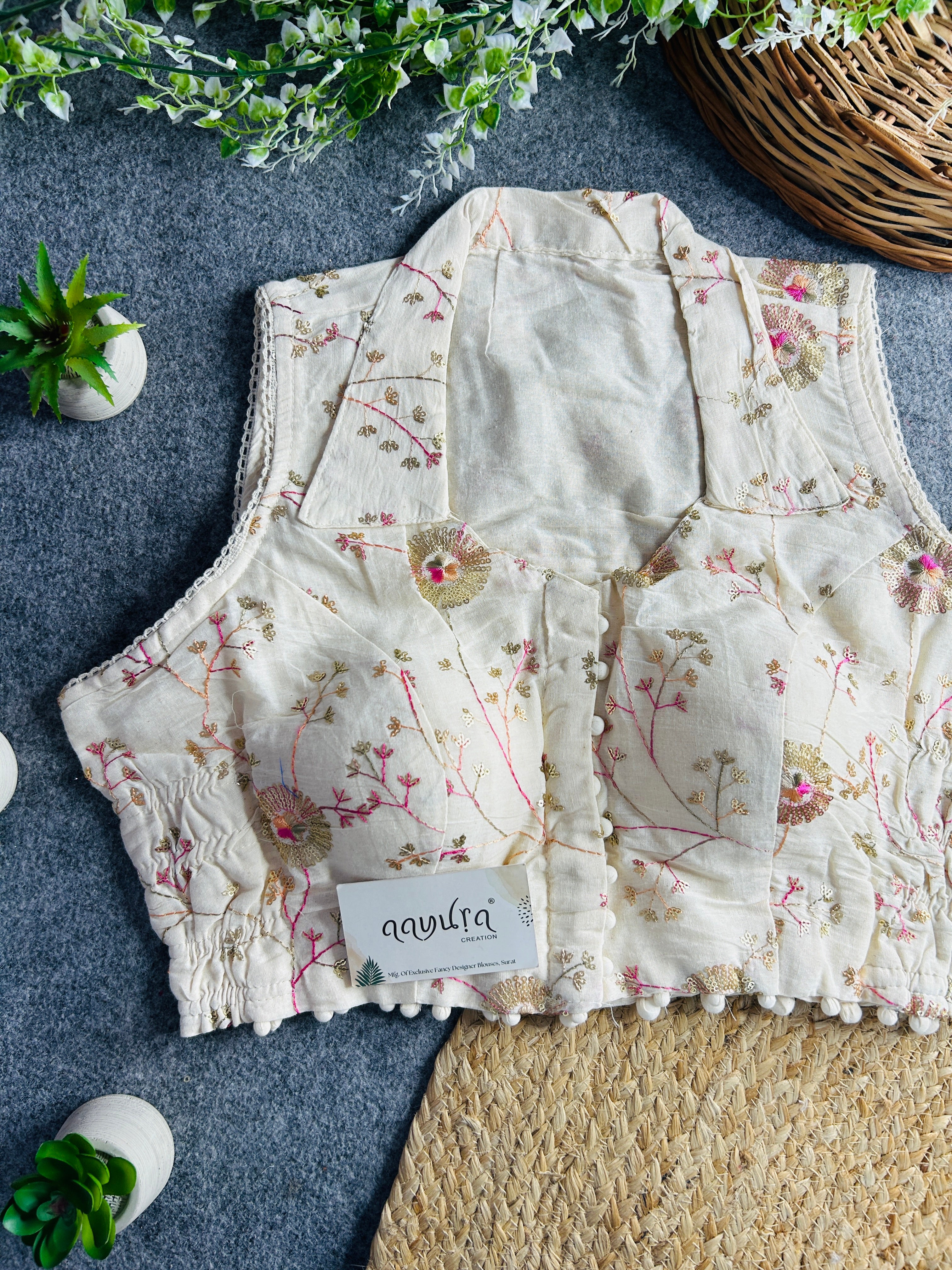 Khadi Stretchable Blouse