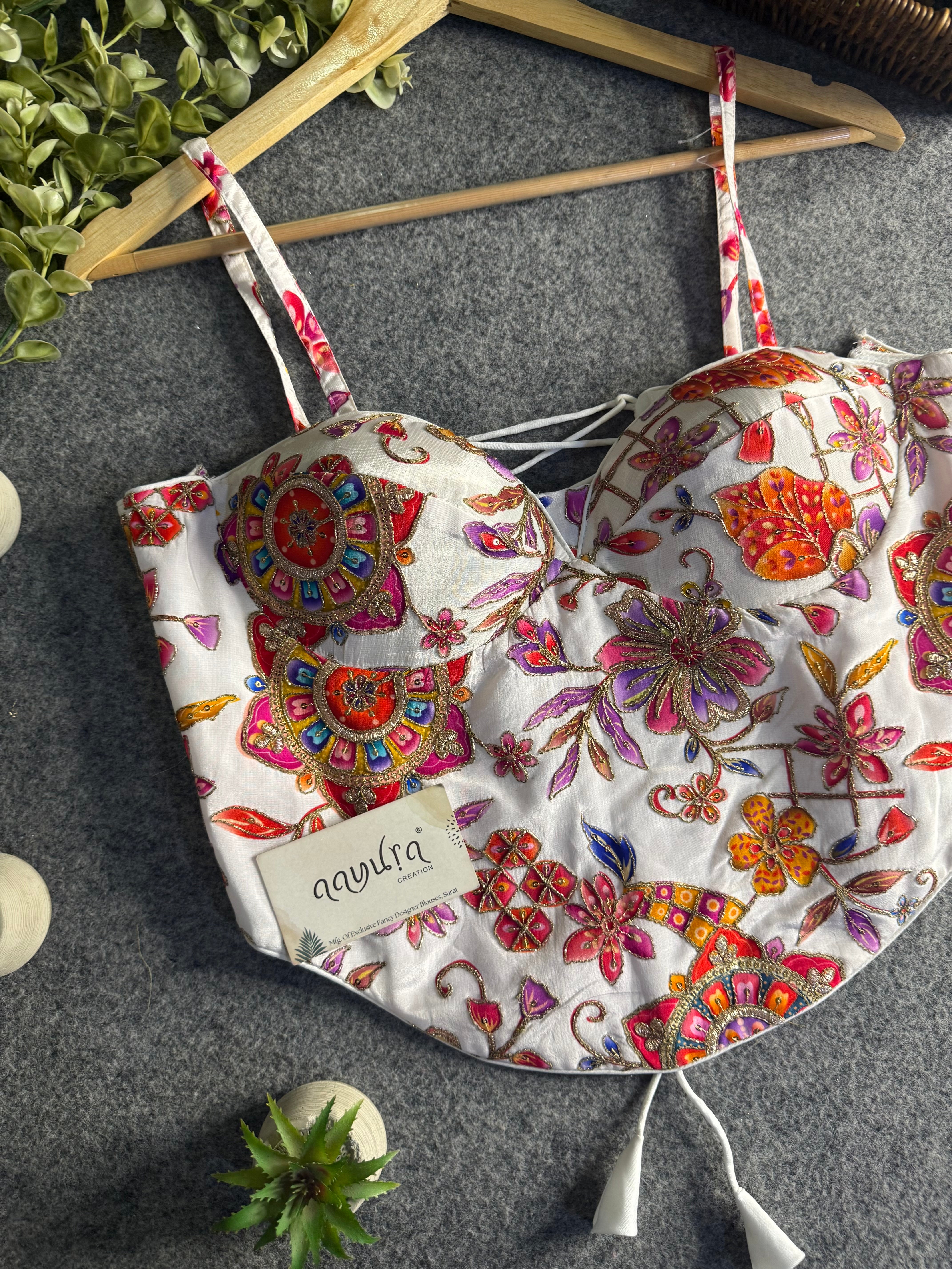 Aavya Luxe Crepe Silk Co-Ord Blouse