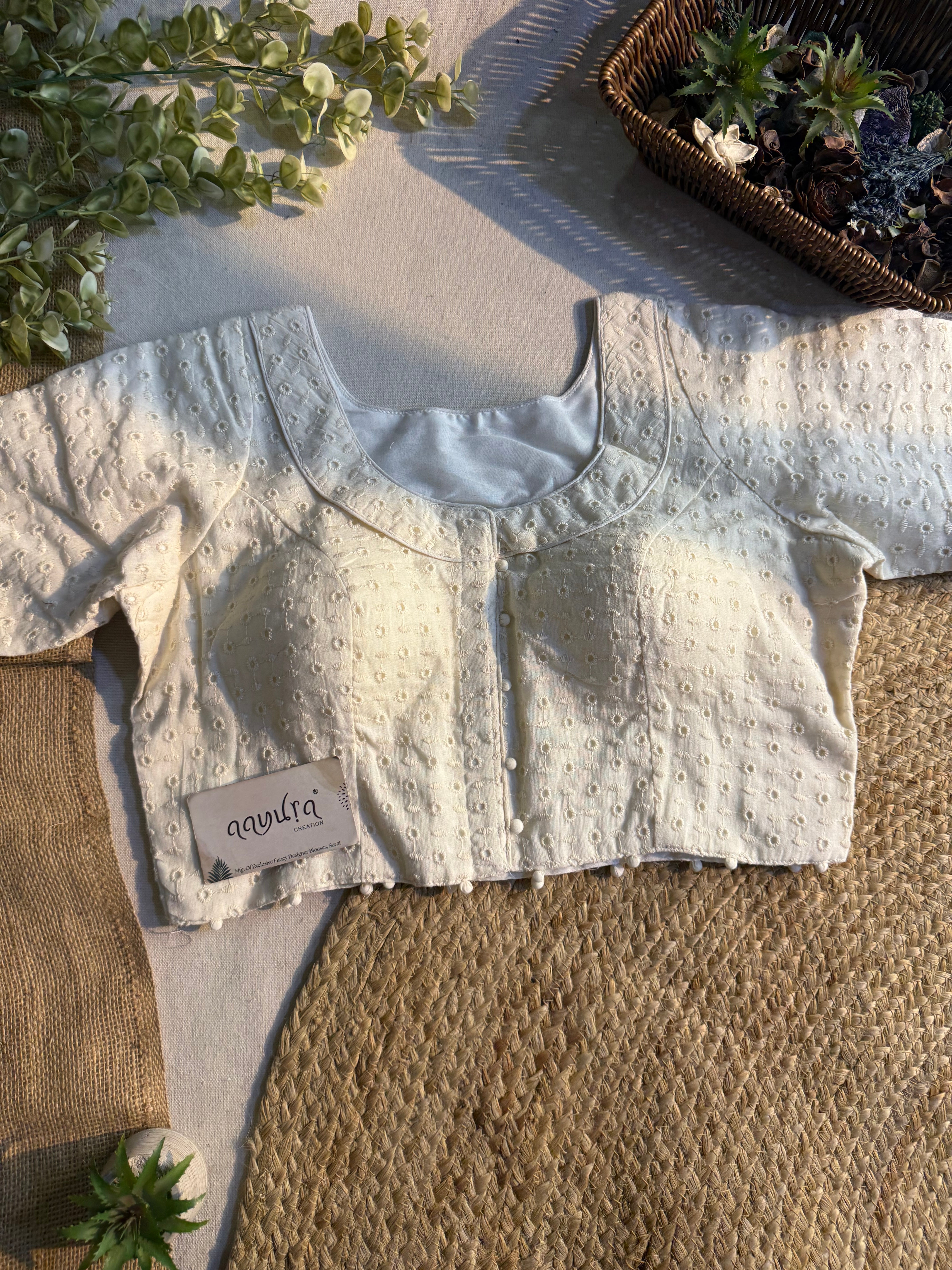 Designer Hakoba Cotton Everyday Blouse