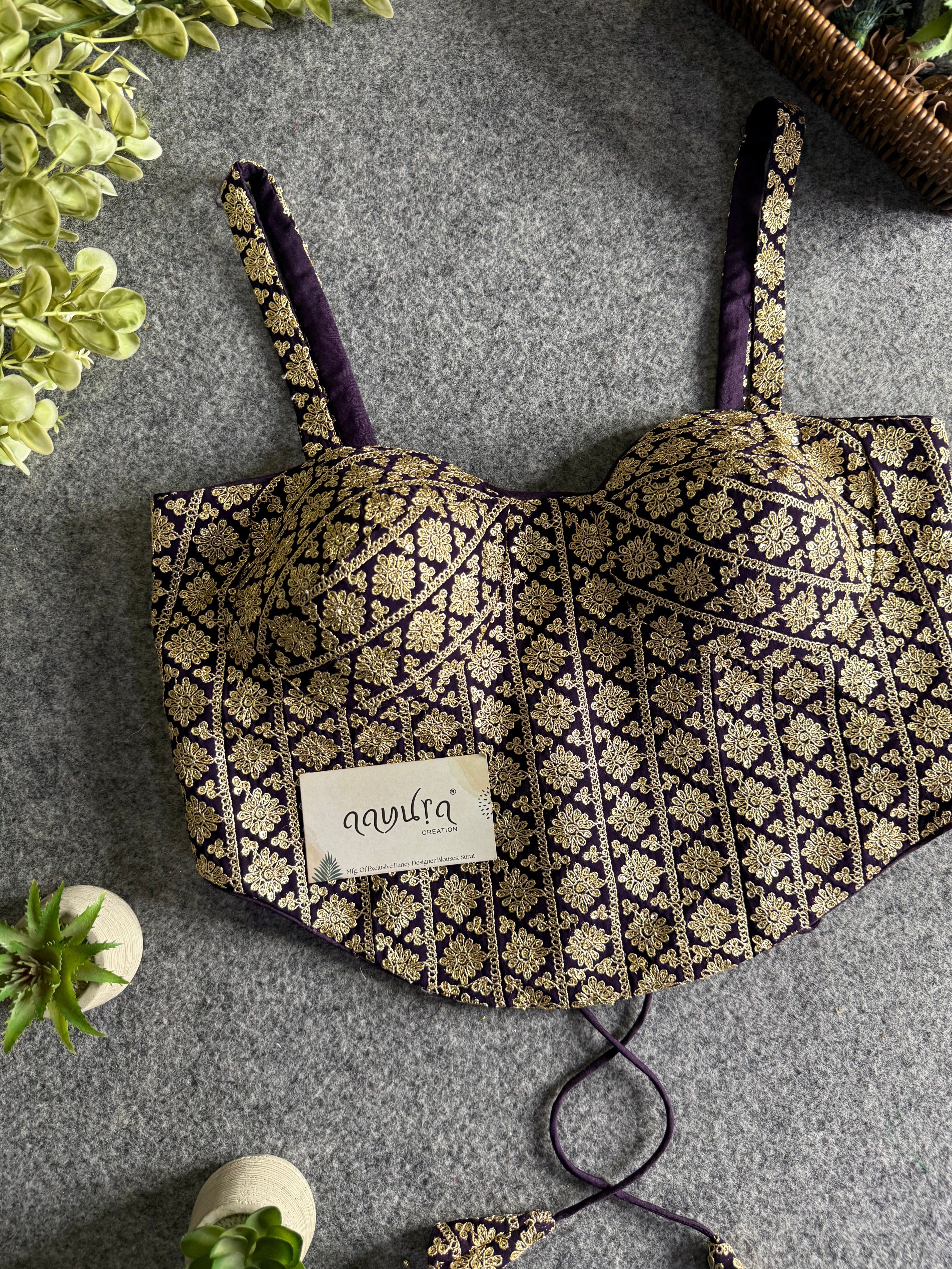 Zaira Georgette Backless Blouse