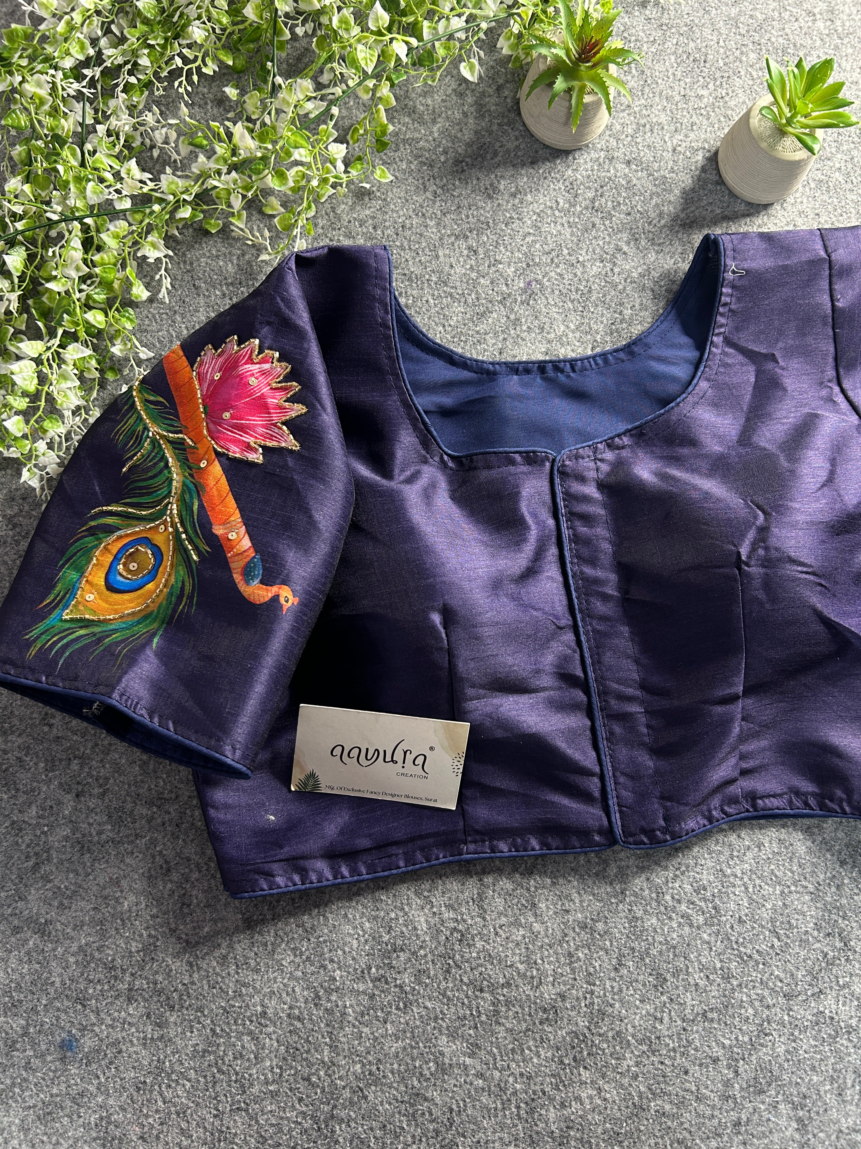 Krishna Radha Print Blouse