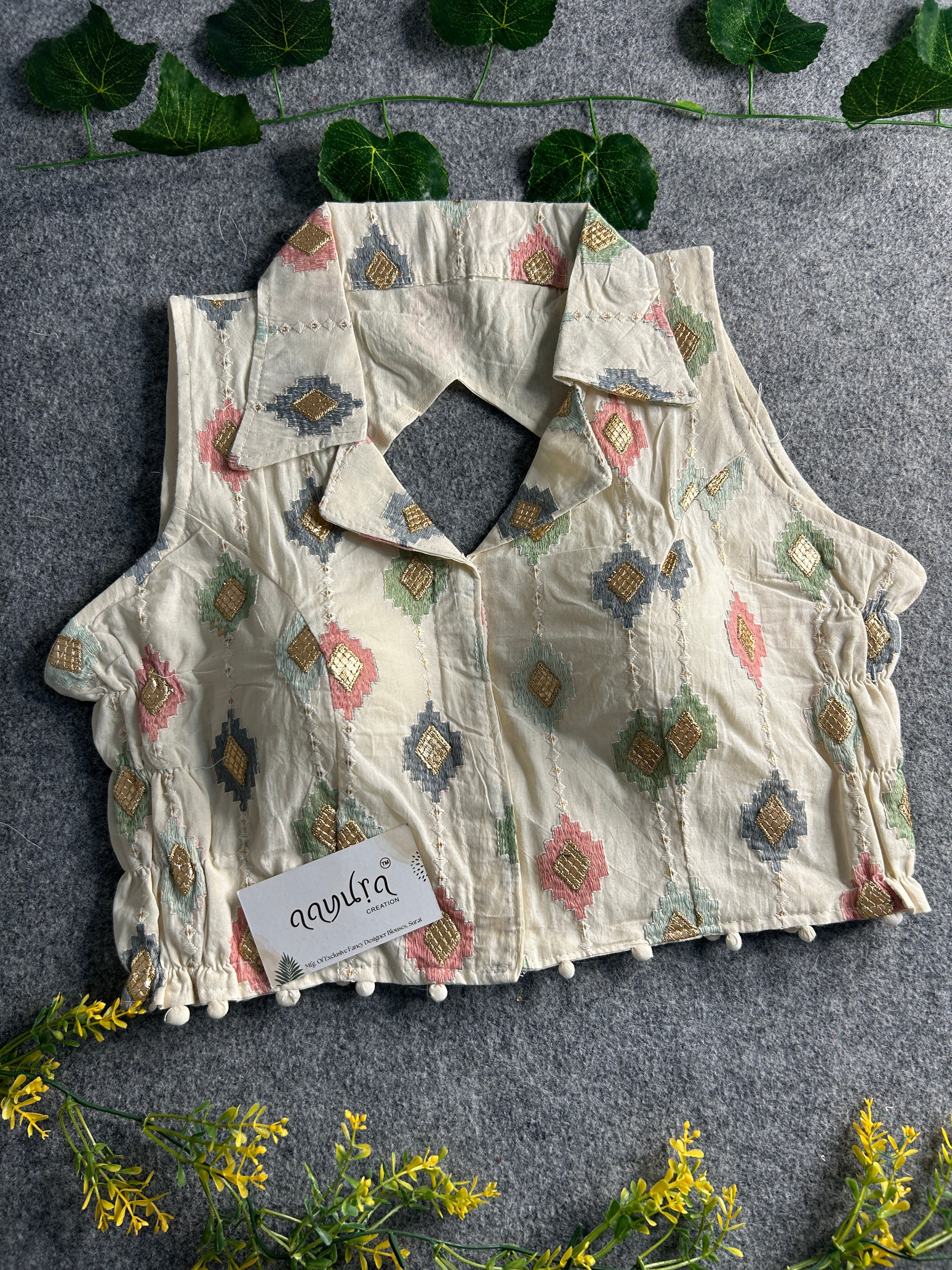 Khadi Stretchable Blouse