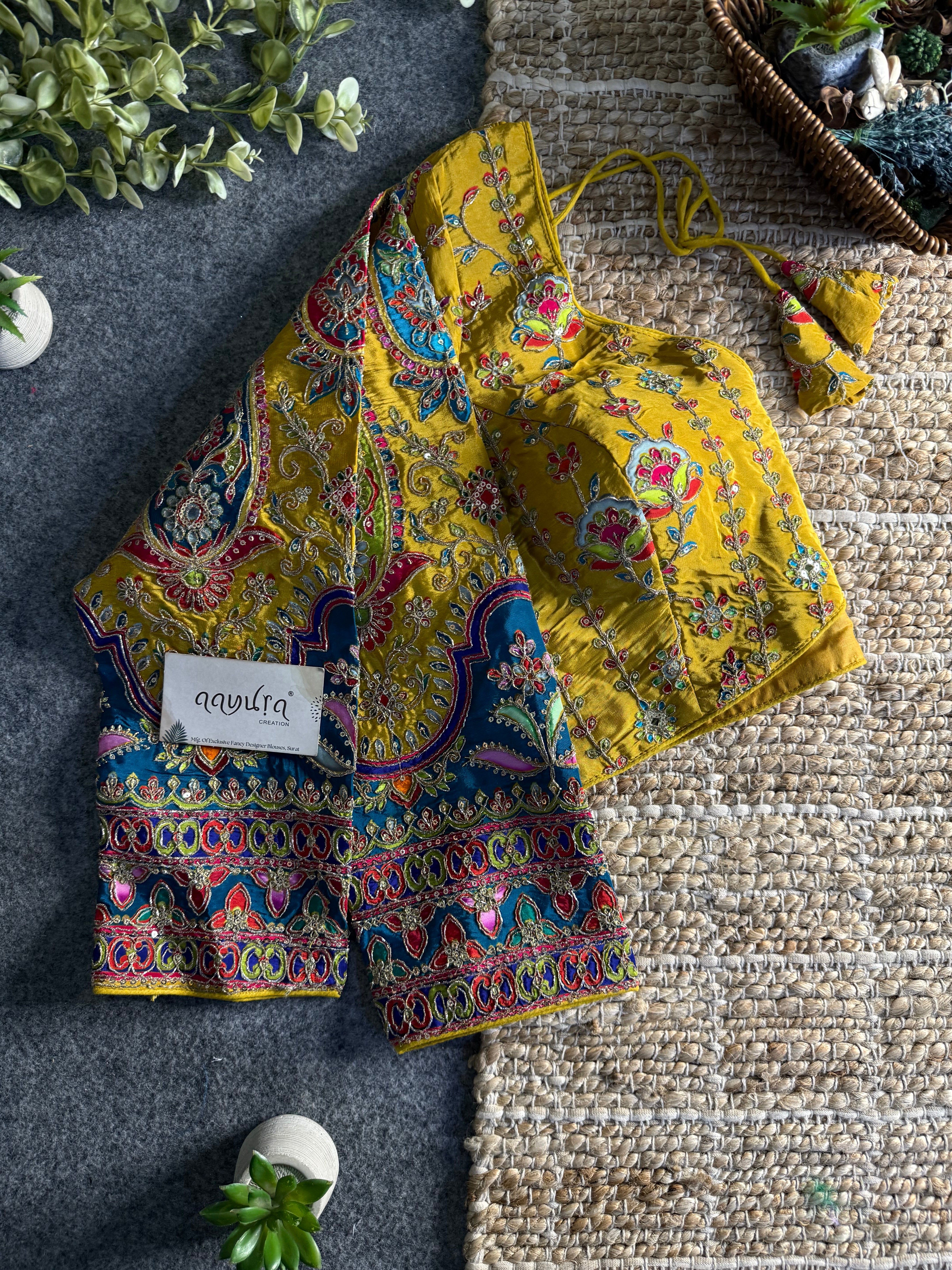 Graceful Crepe Silk Heavy Position Work Blouse