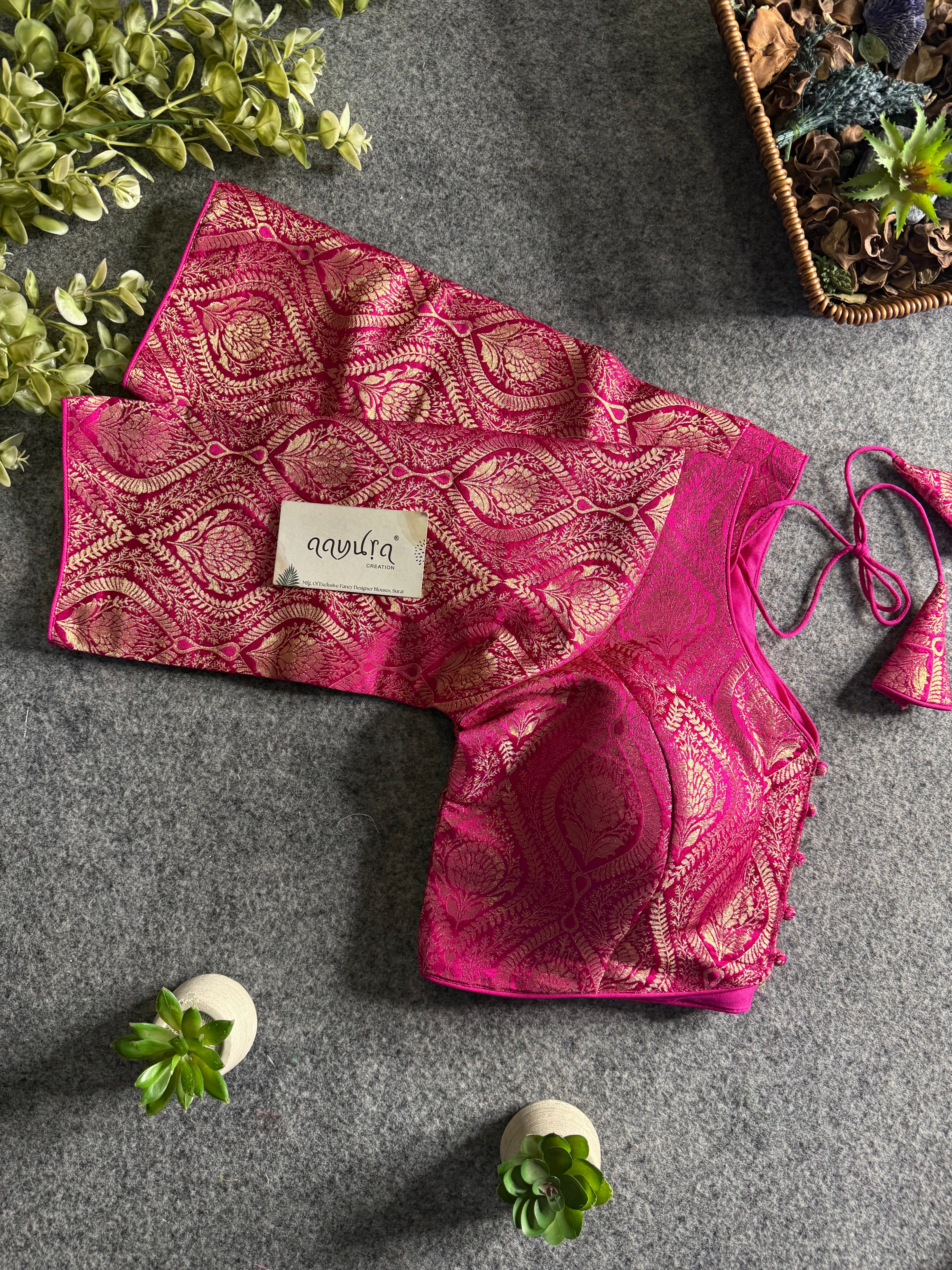 Ira Banarasi Classic Sleeve Blouse