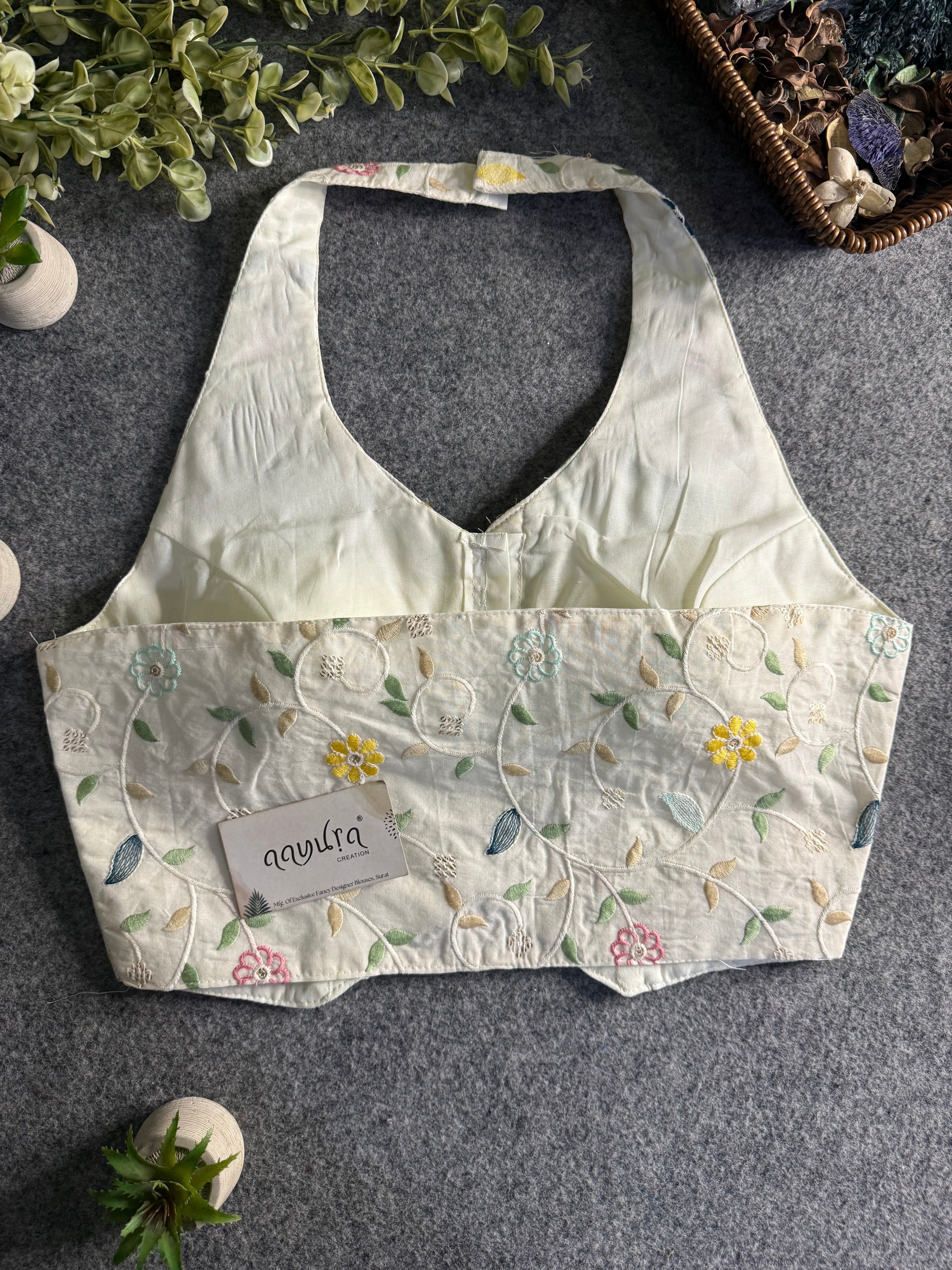 Cotton Halter Neck Blouse