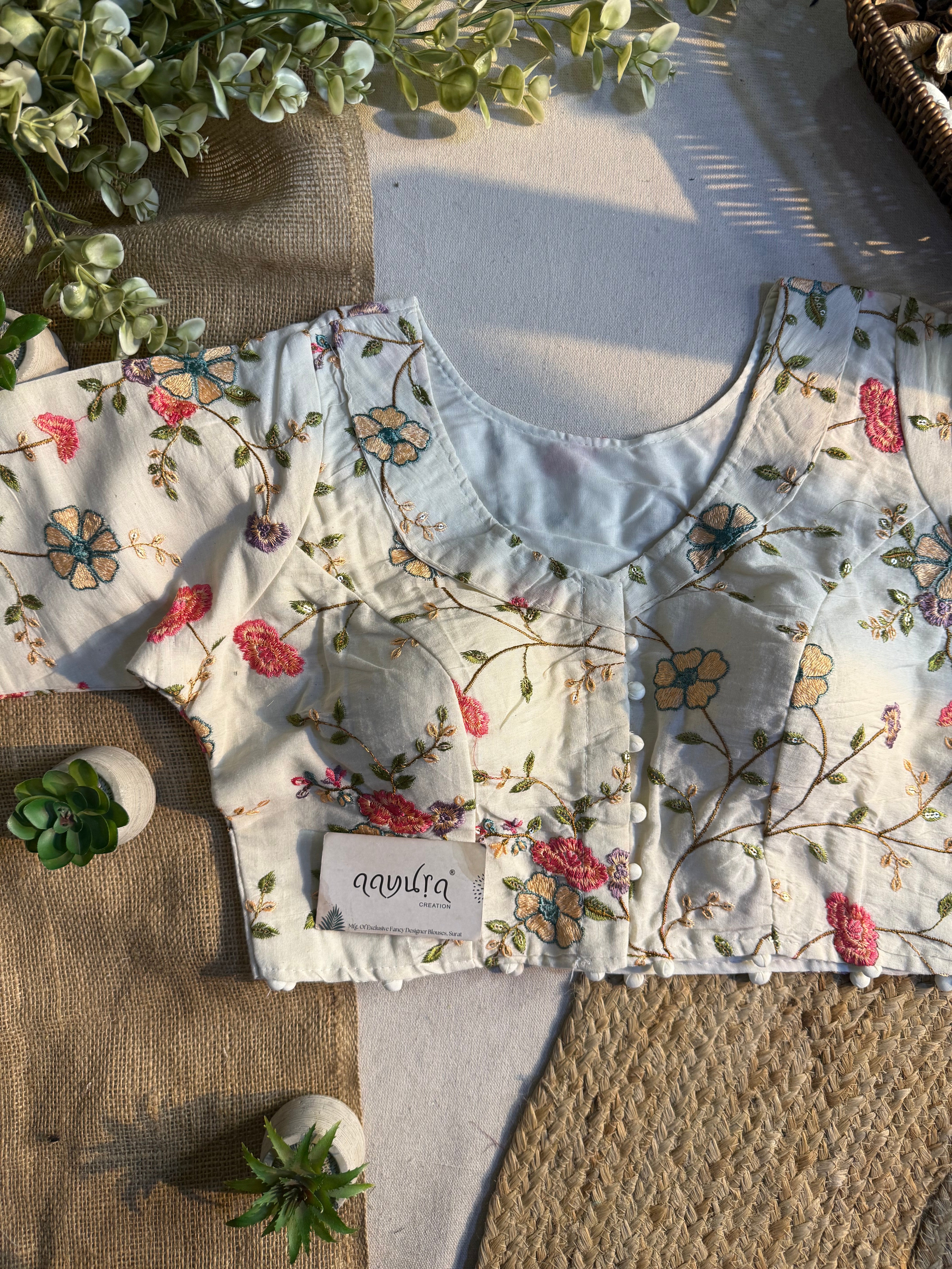 Cotton Coller Blouse