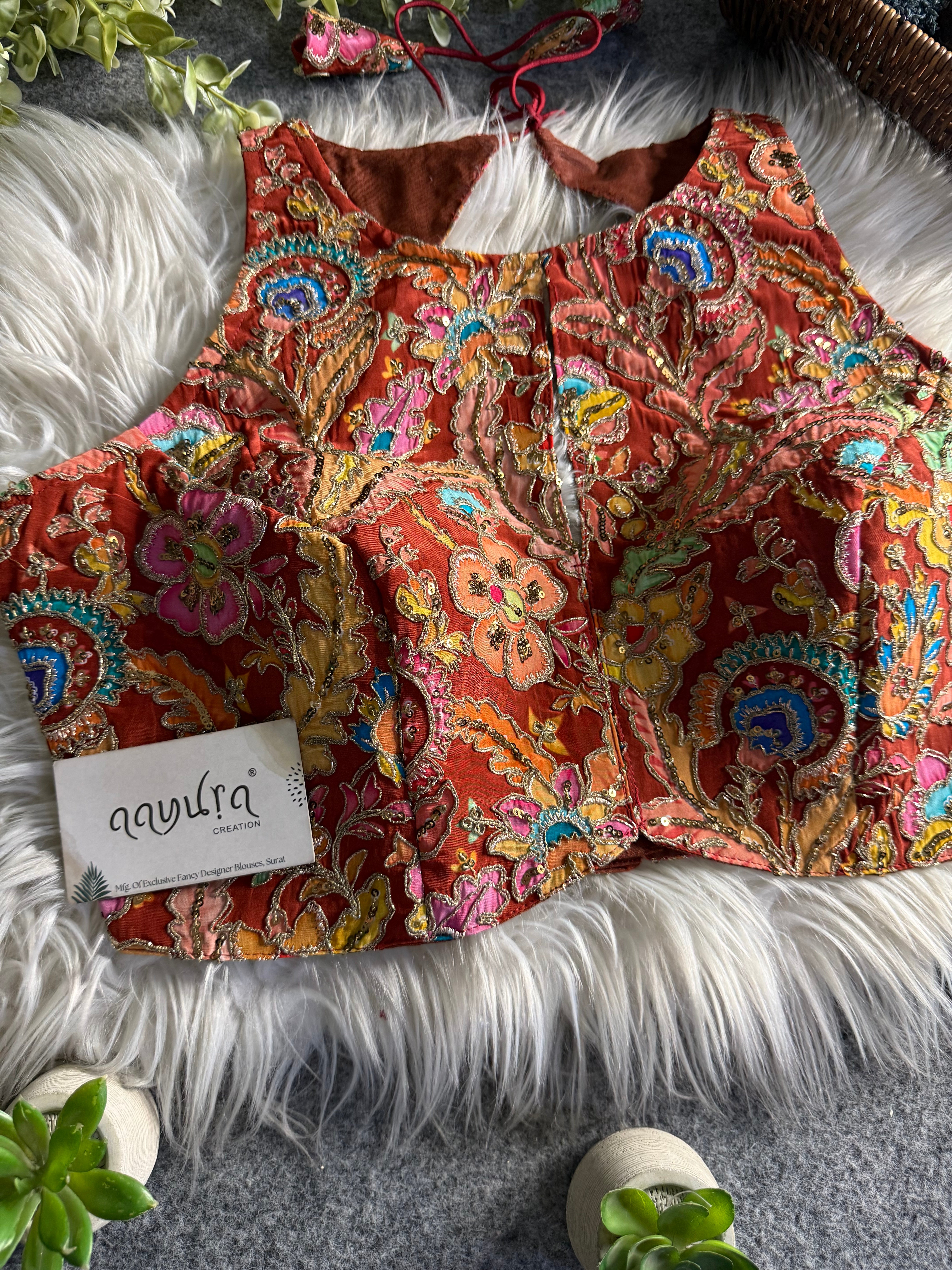 Zuhira Elegant Crape Blouse