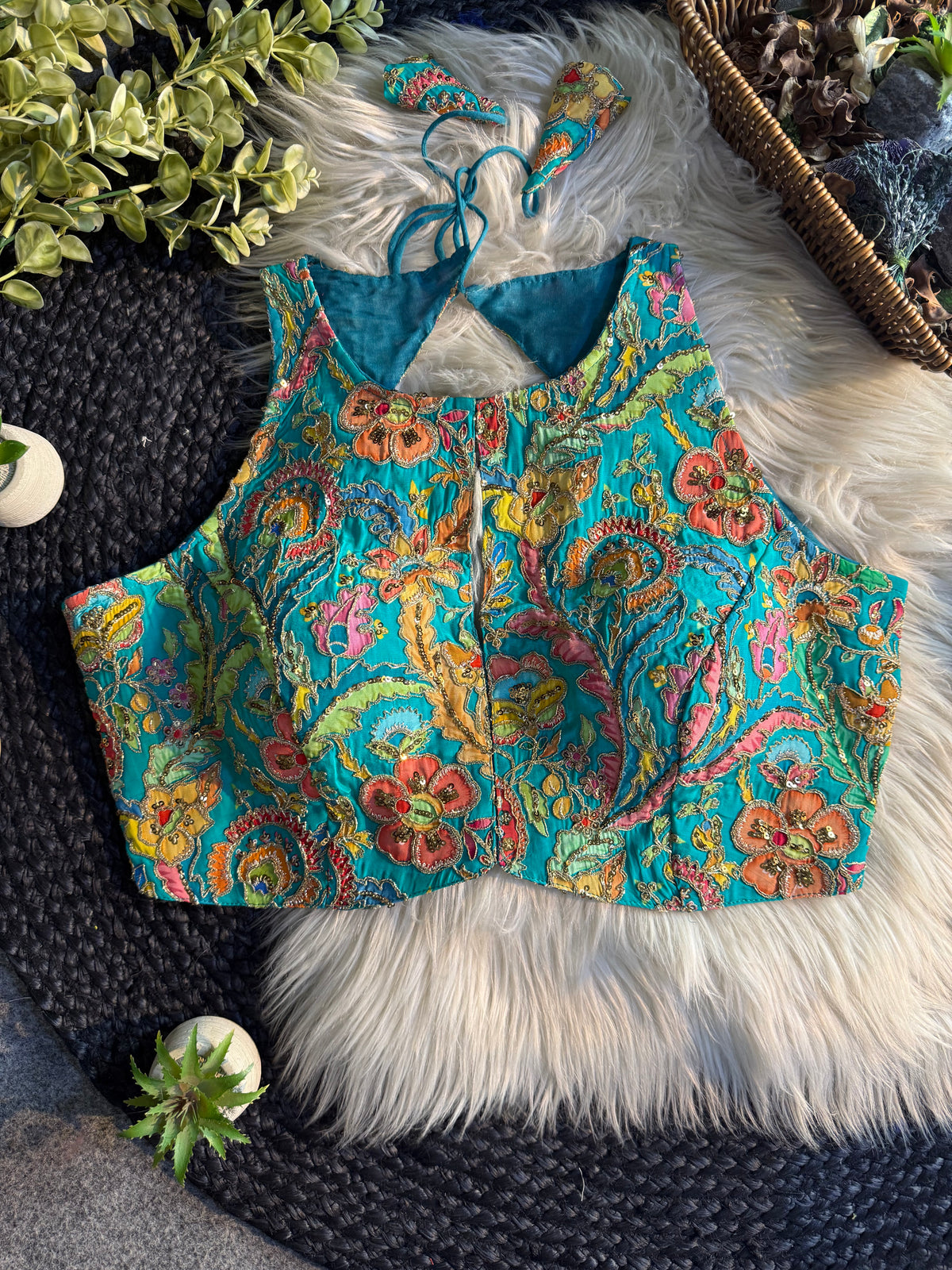 Zuhira Elegant Crape Blouse
