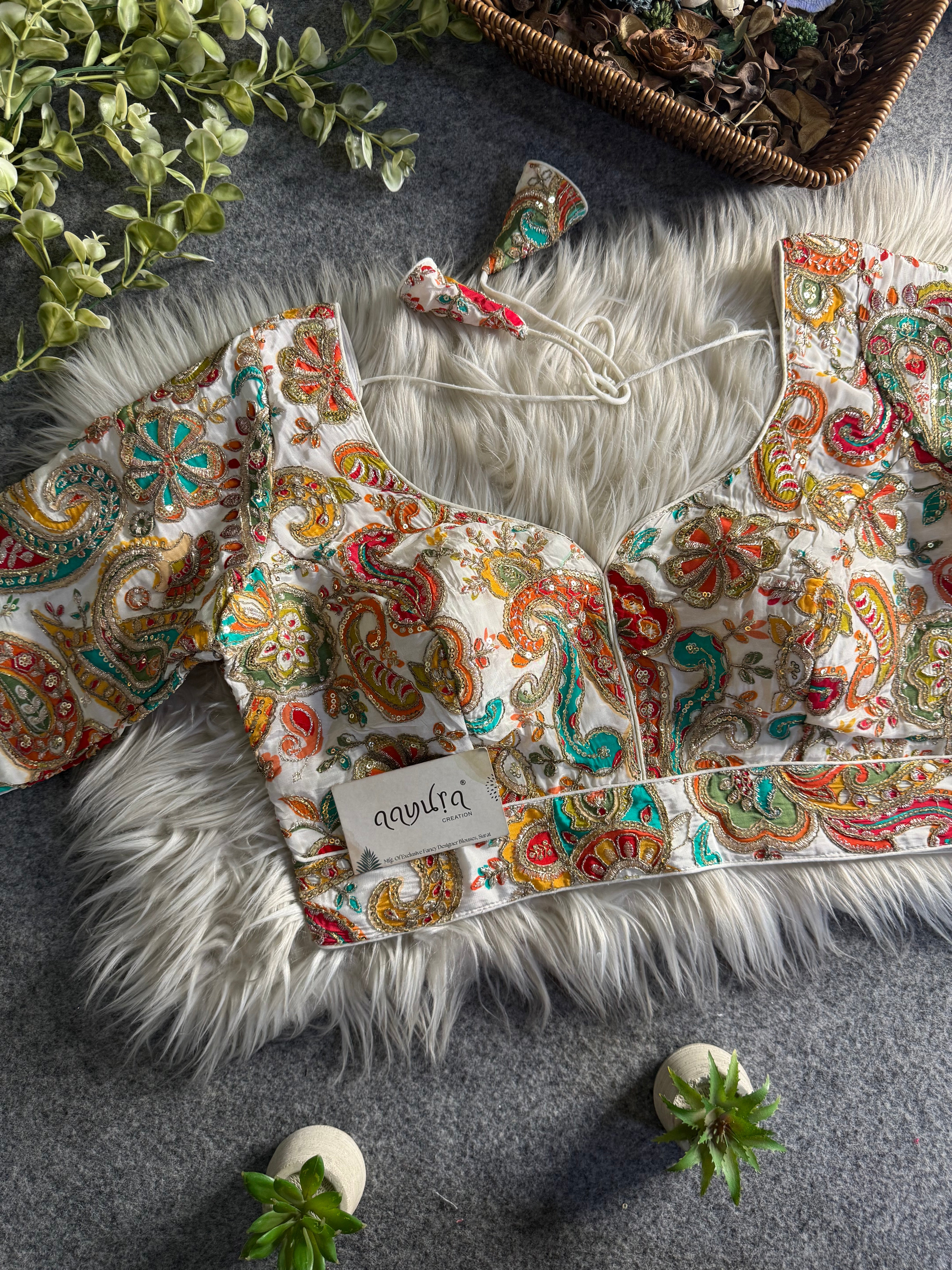 Elbow Sleeves Position Work Blouse