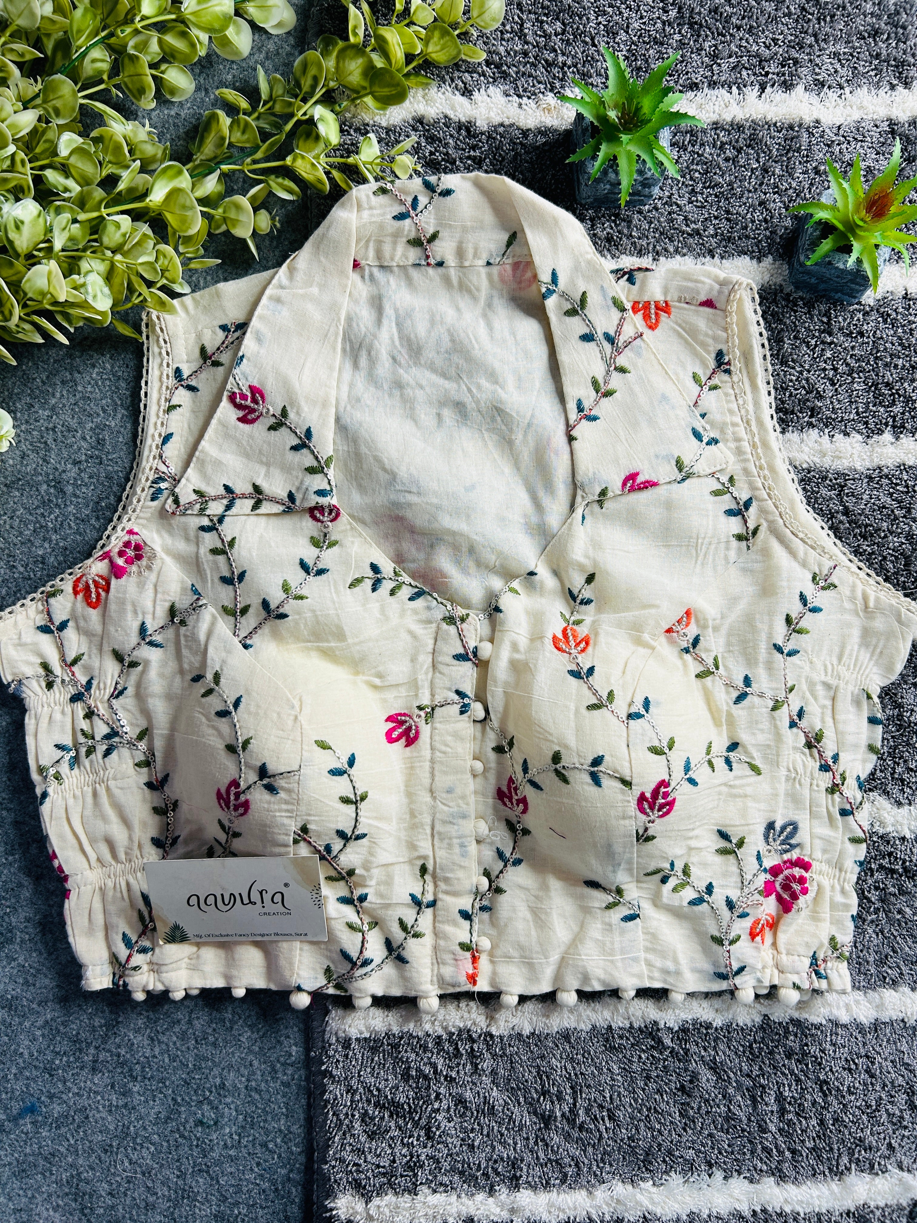 Khadi Stretchable Blouse