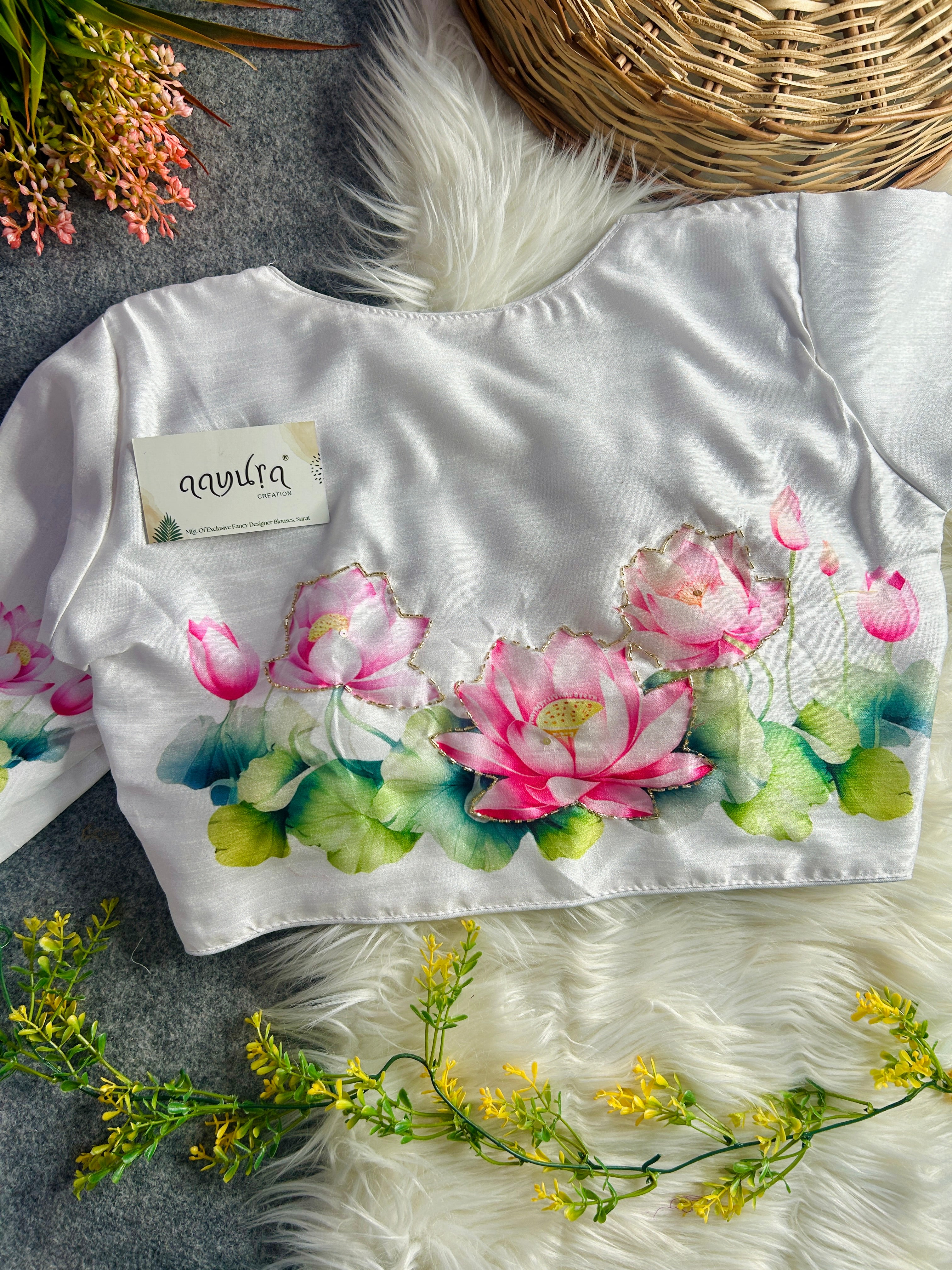 LOTUS PRINT BLOUSE - 2
