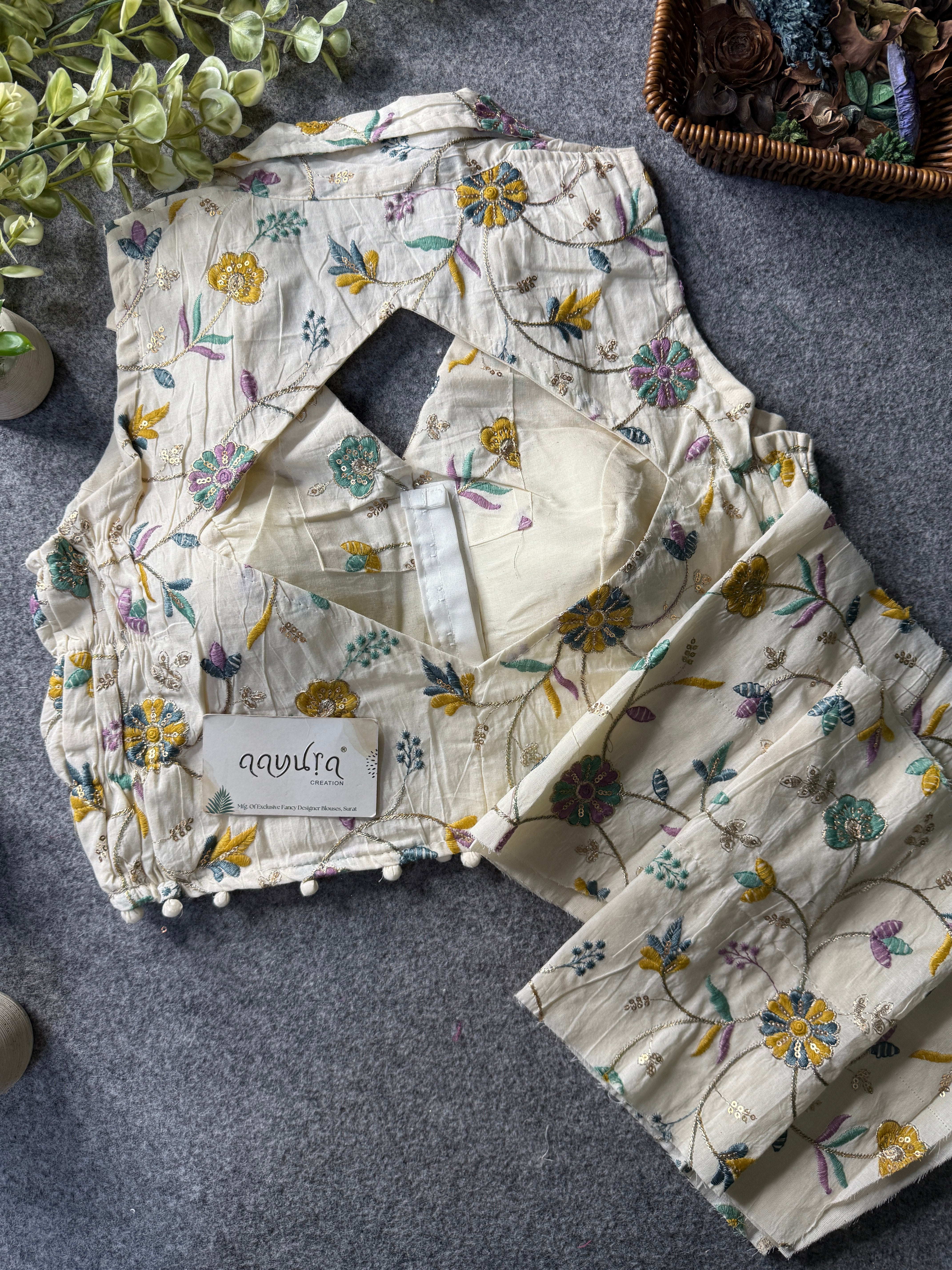 Khadi Stretchable Blouse
