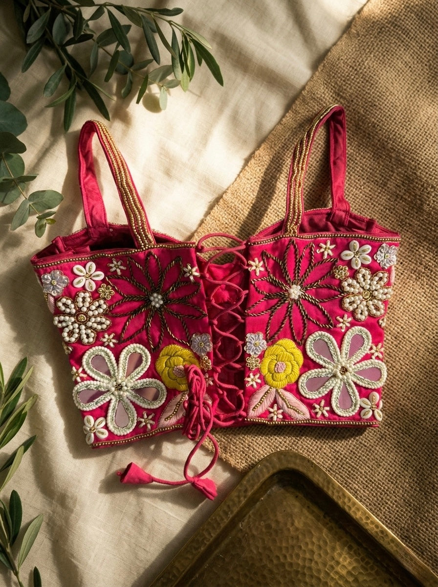 Opulent Handcrafted Silk Blouse