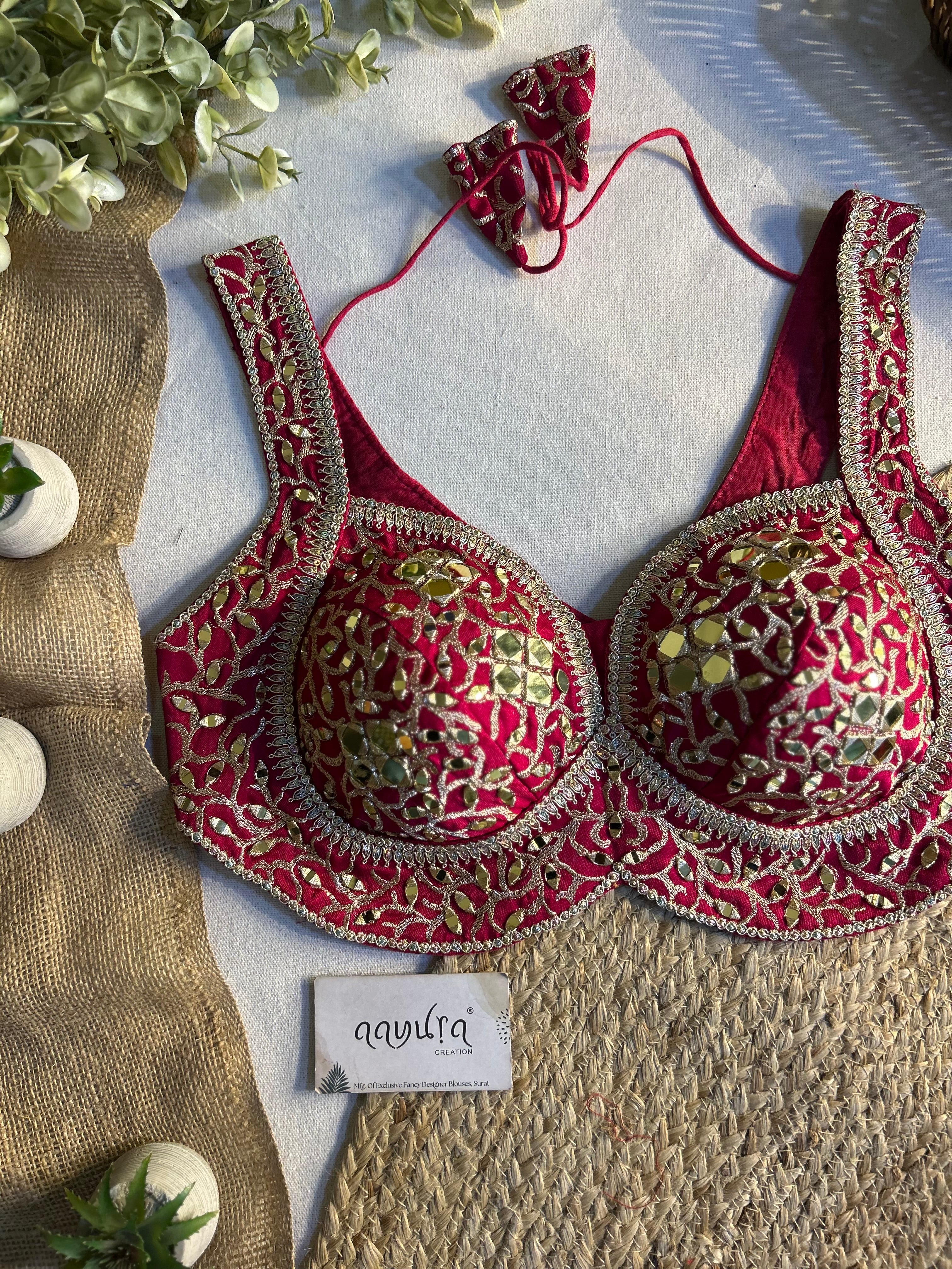 Gulnaar Mirror Designer Blouse