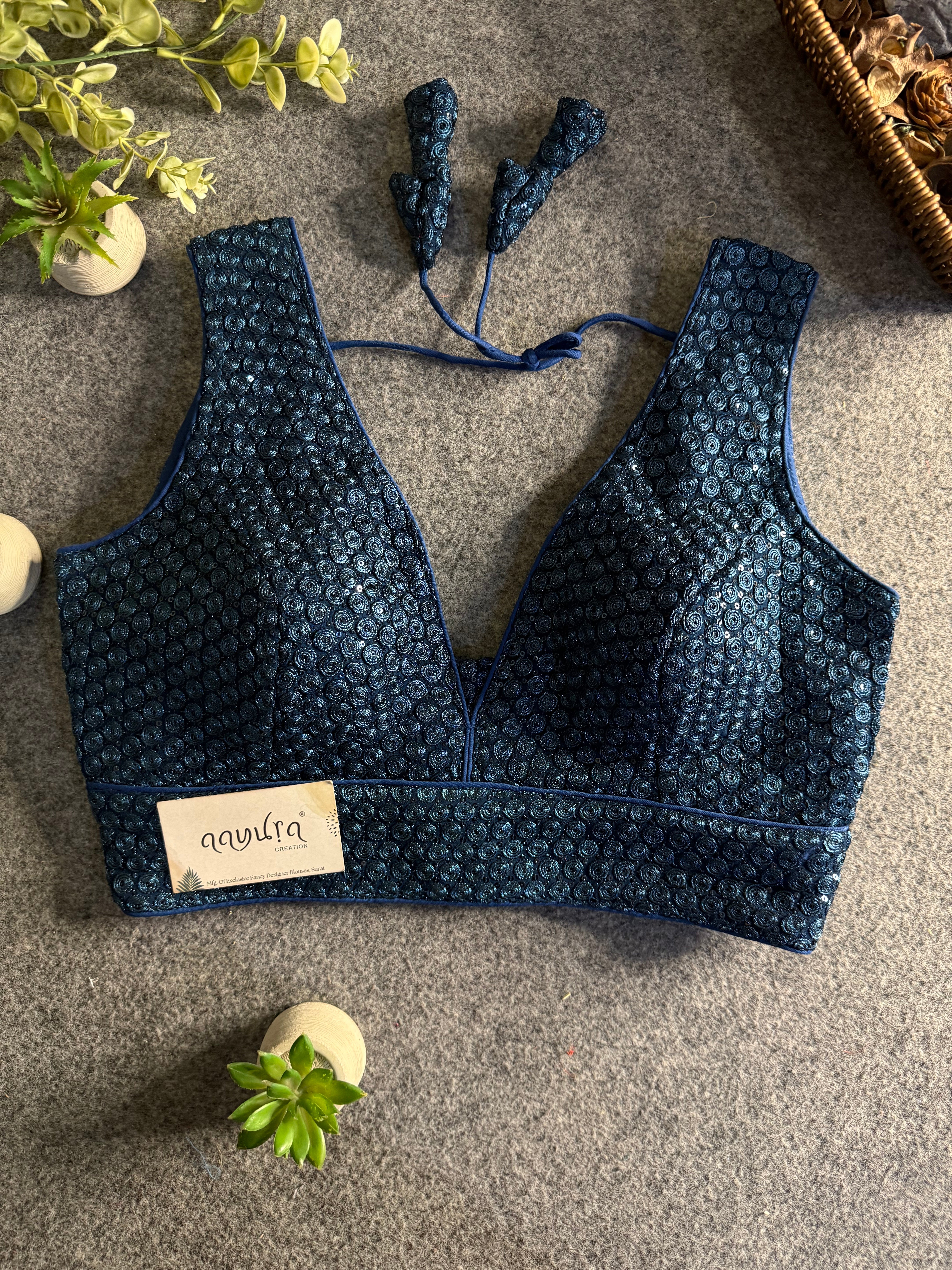 Divine Sequence Partywear Blouse