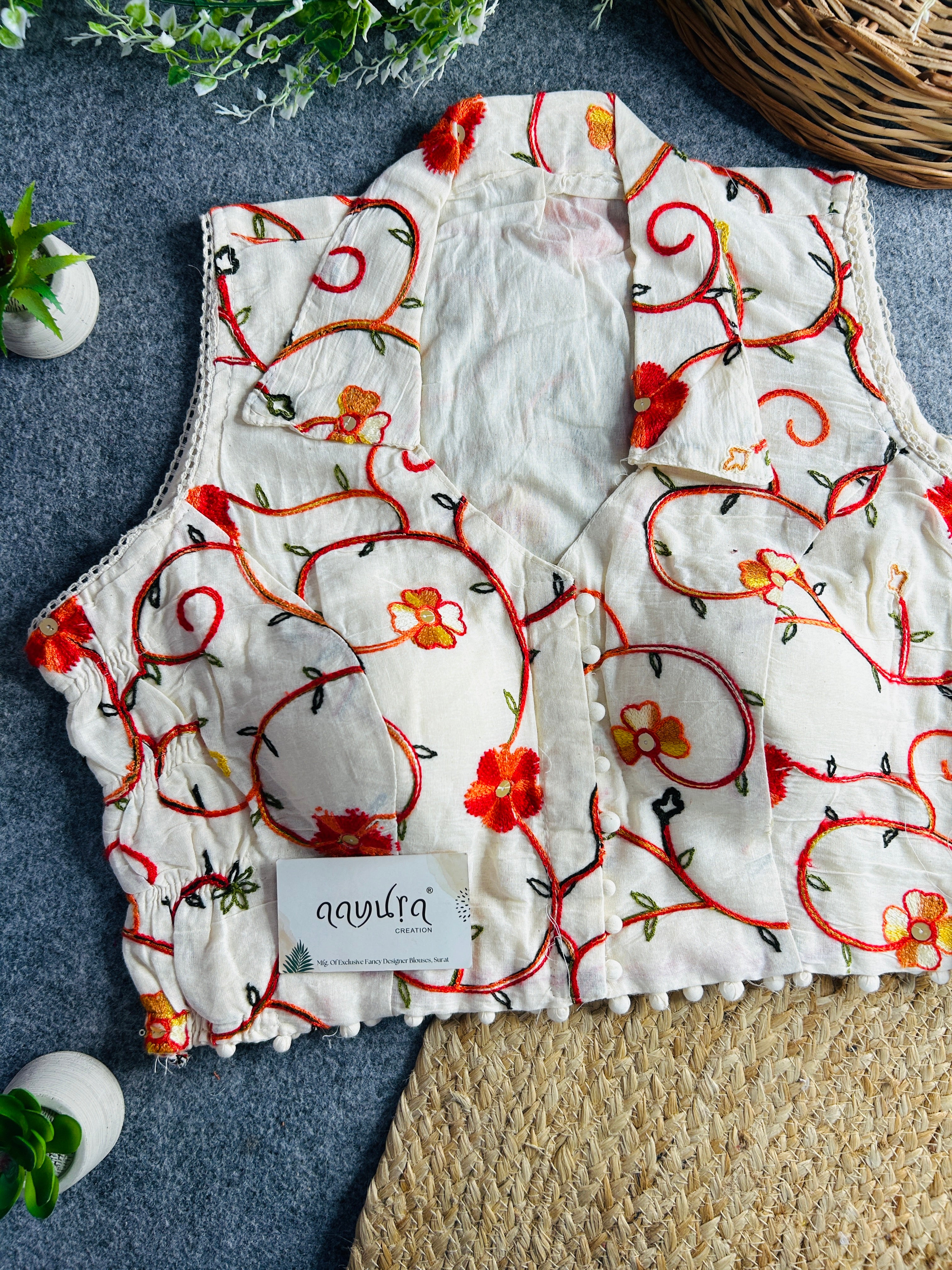Khadi Stretchable Blouse