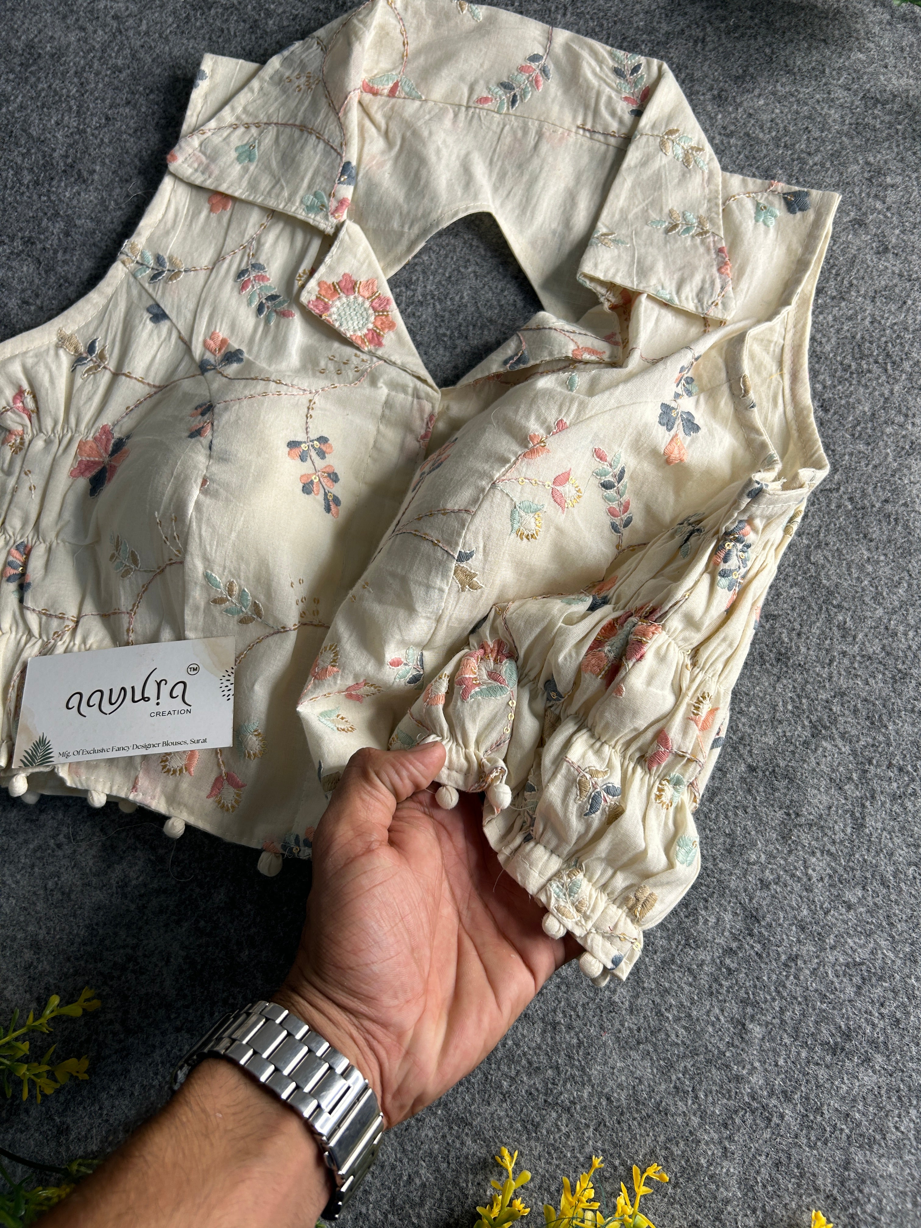 Khadi Stretchable Blouse