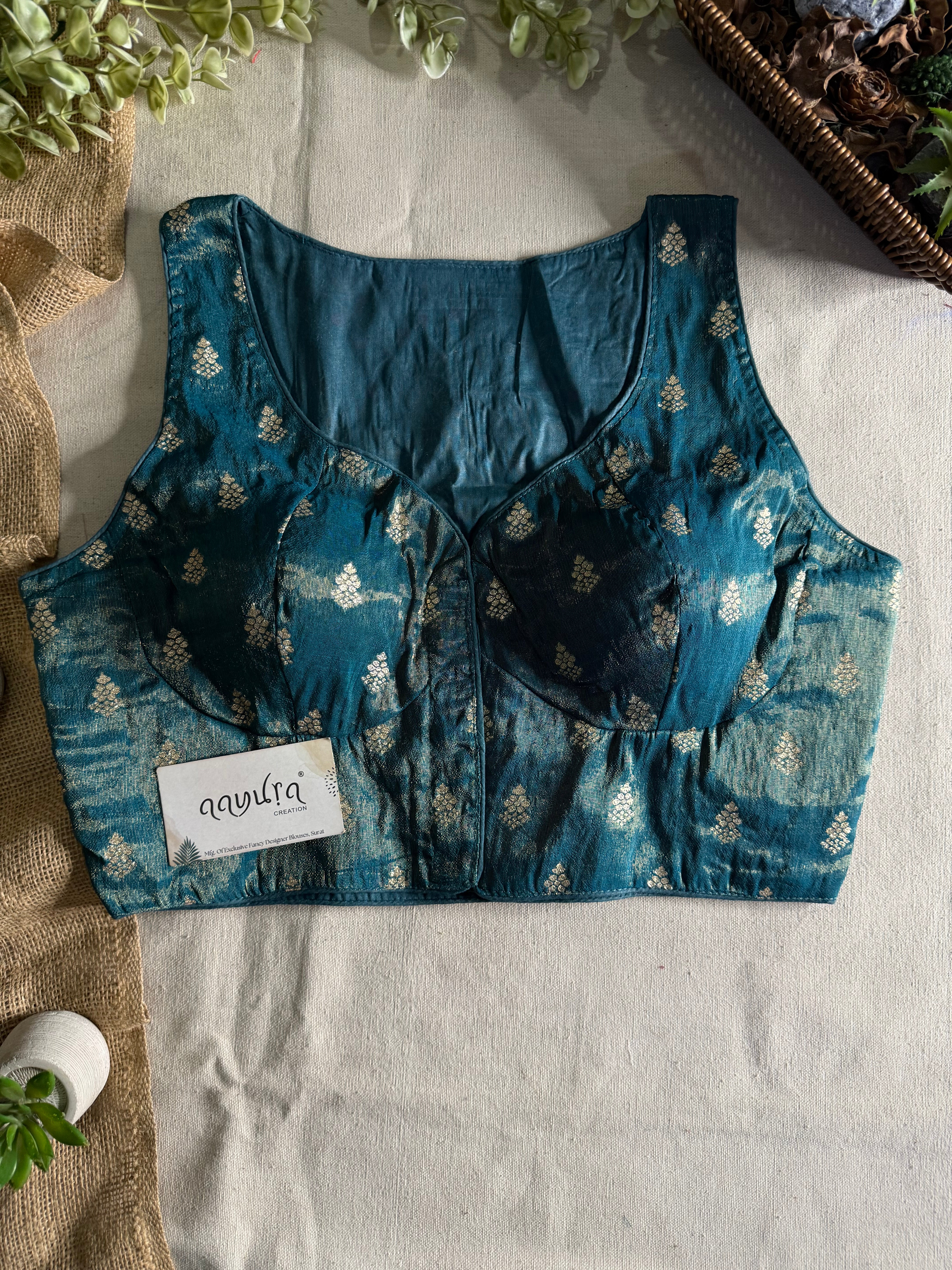 Heritage Banarasi Silk Multi-Thread Work Blouse