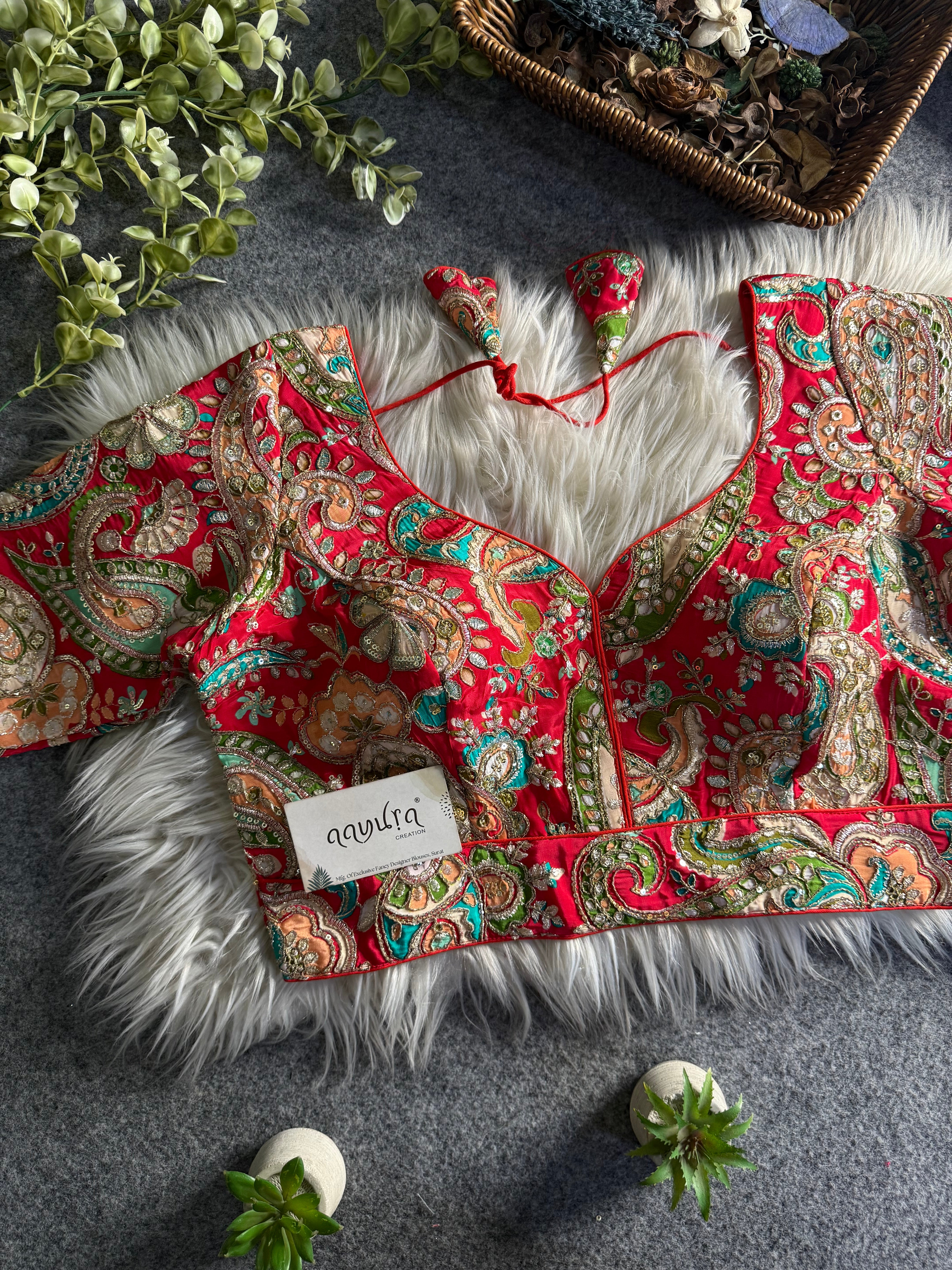 Elbow Sleeves Position Work Blouse