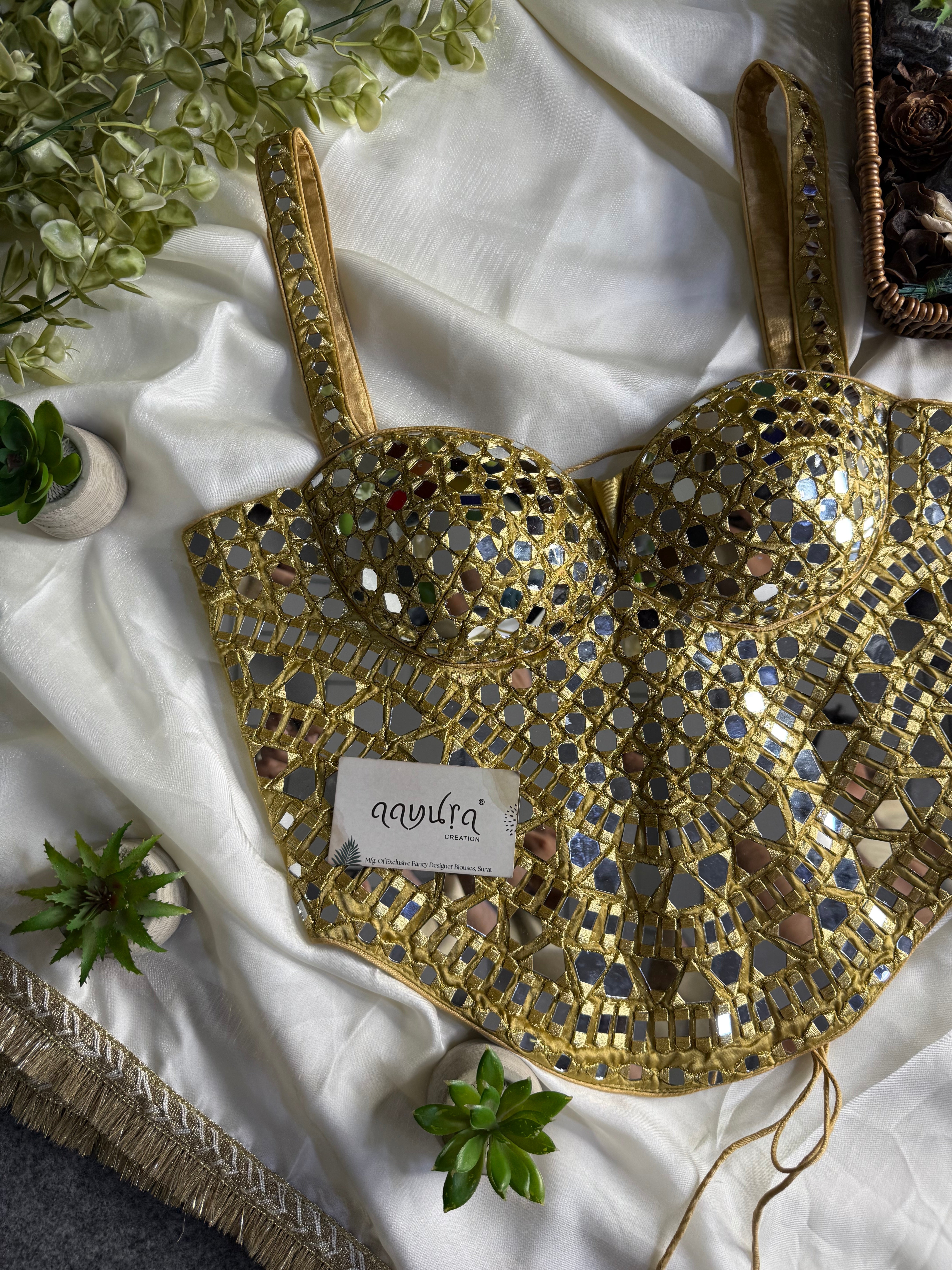 Luxe Bloom Burberry Satin Silk Saree Set