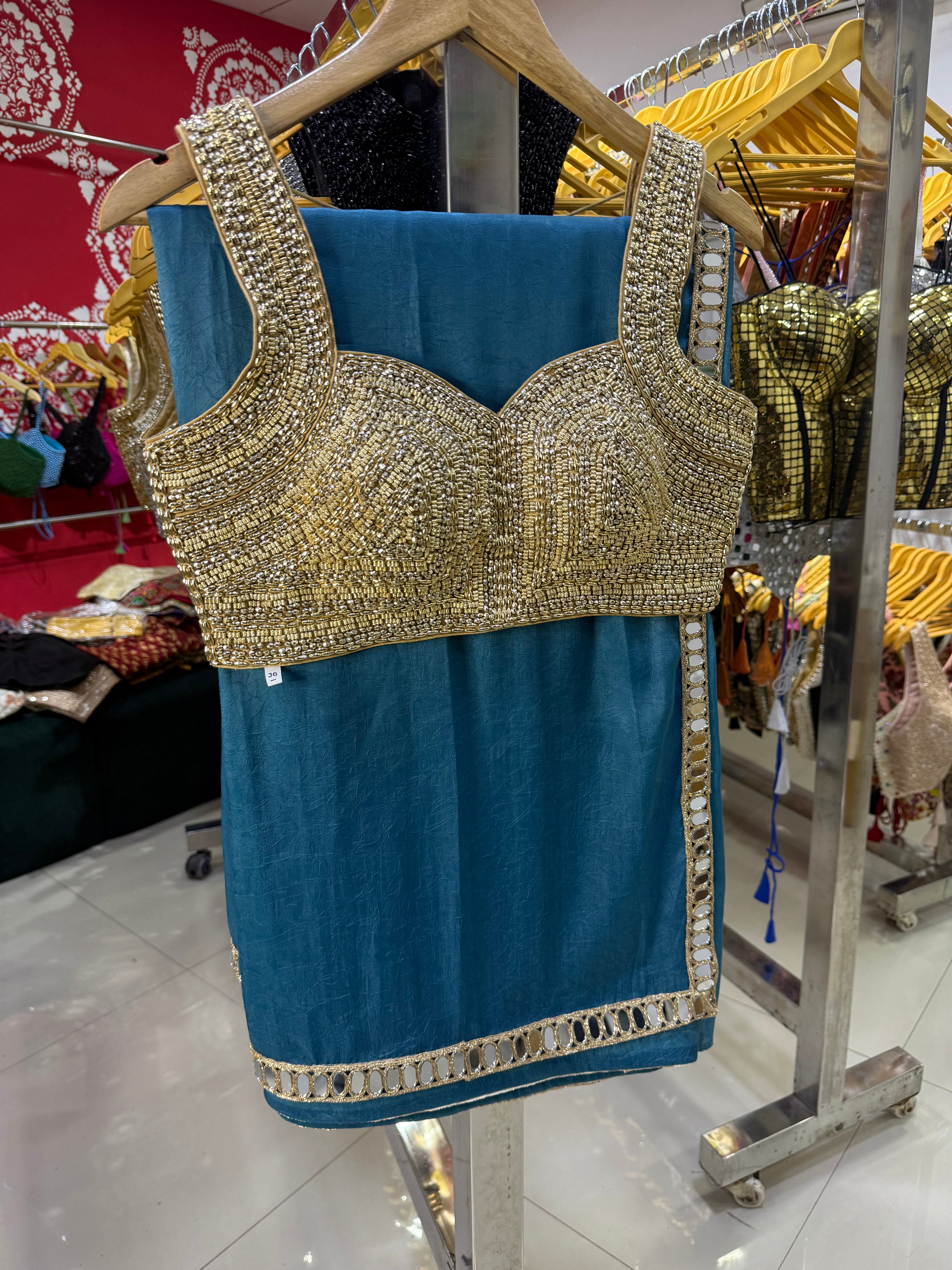 Royal Handwork Silk Ensemble