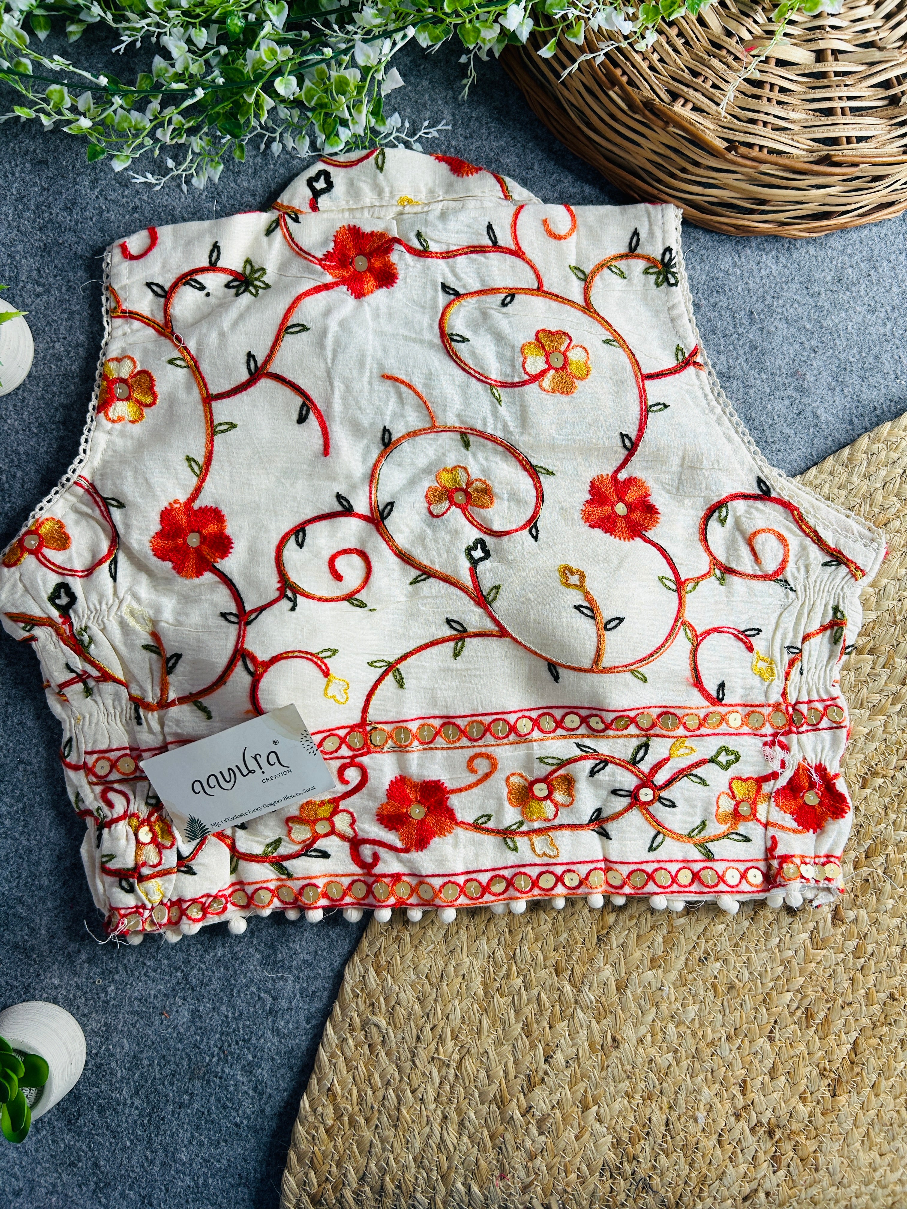 Khadi Stretchable Blouse