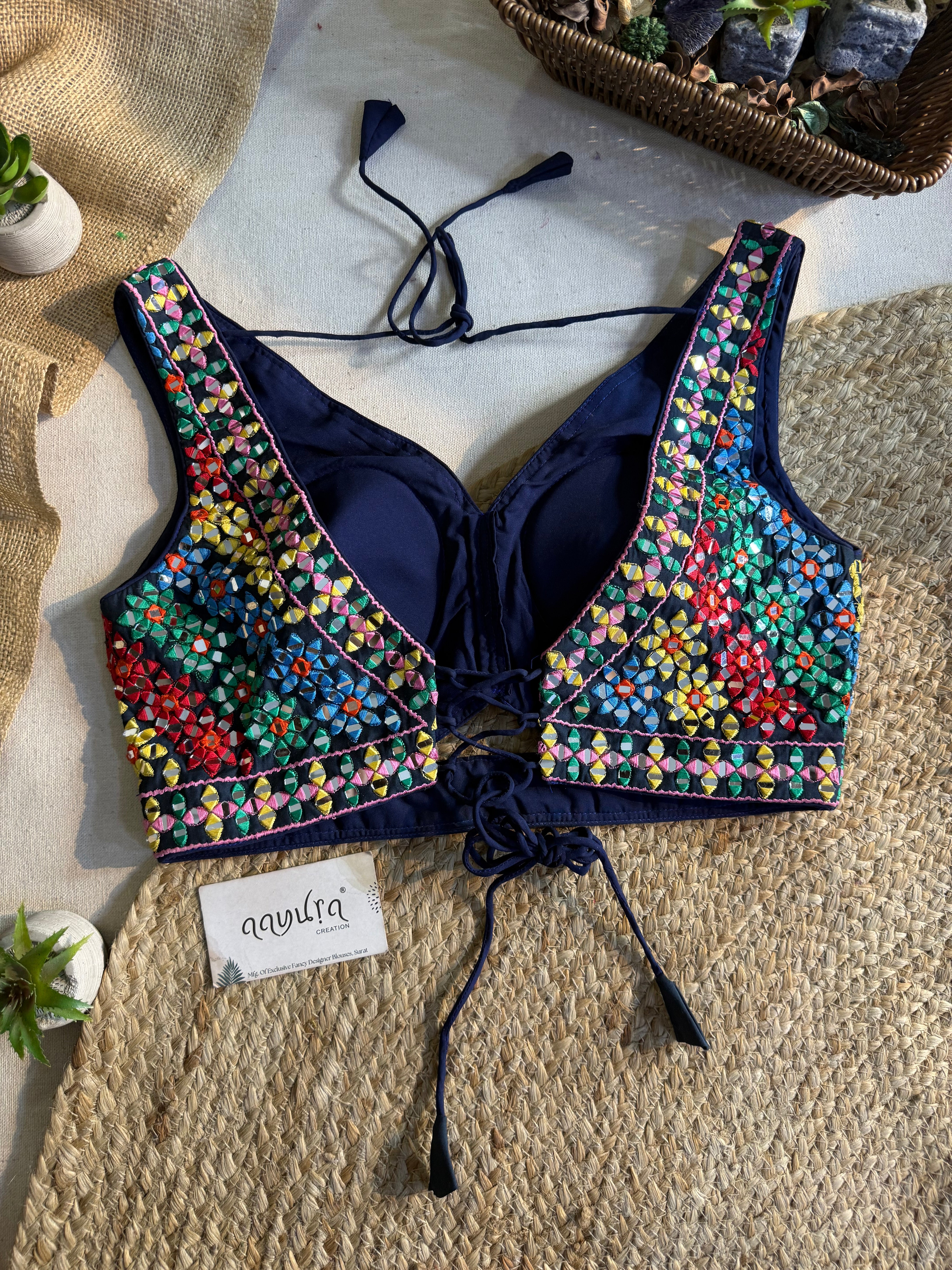 Ruhani Mirror Silk Blouse