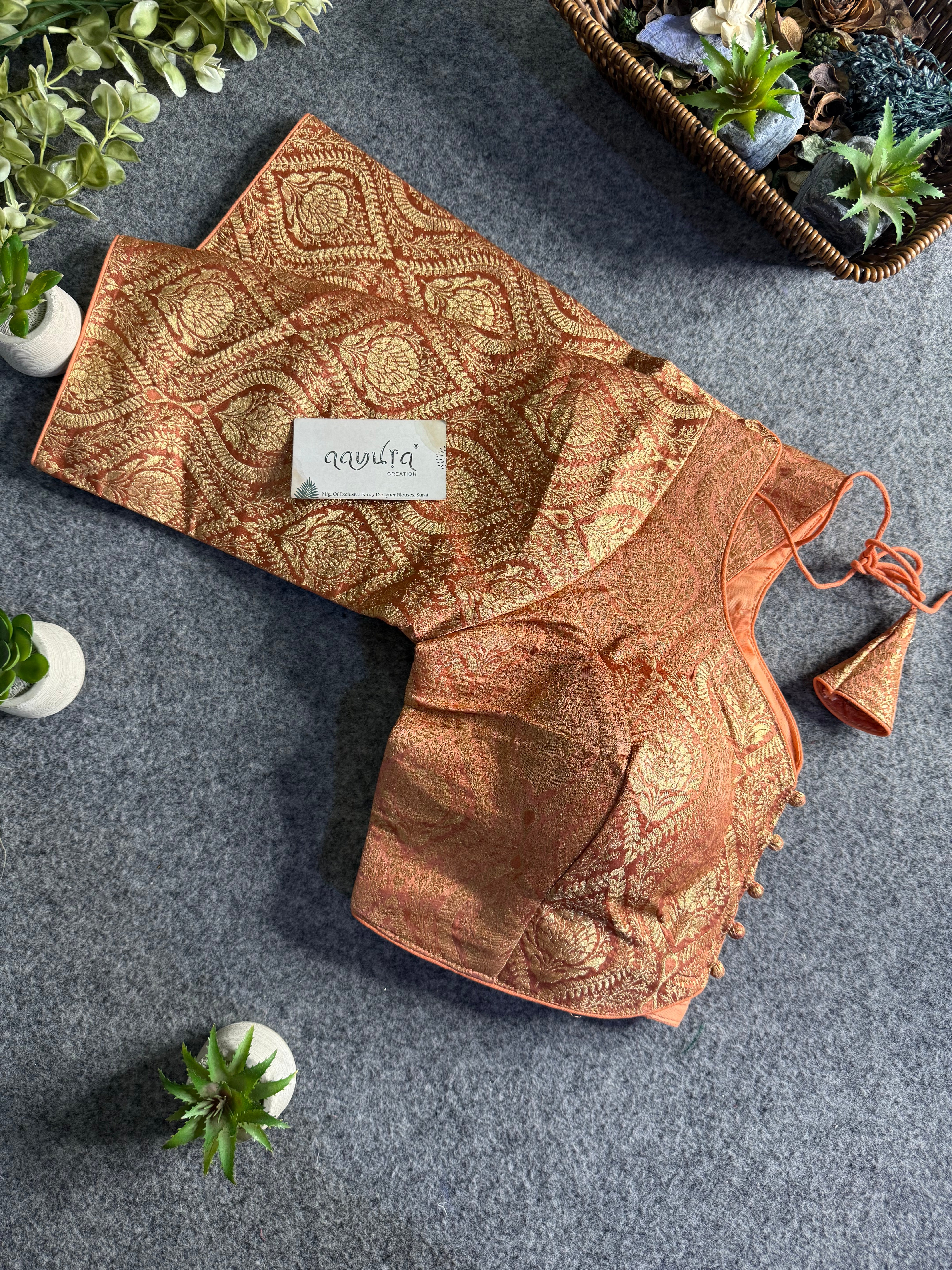 Ira Banarasi Classic Sleeve Blouse